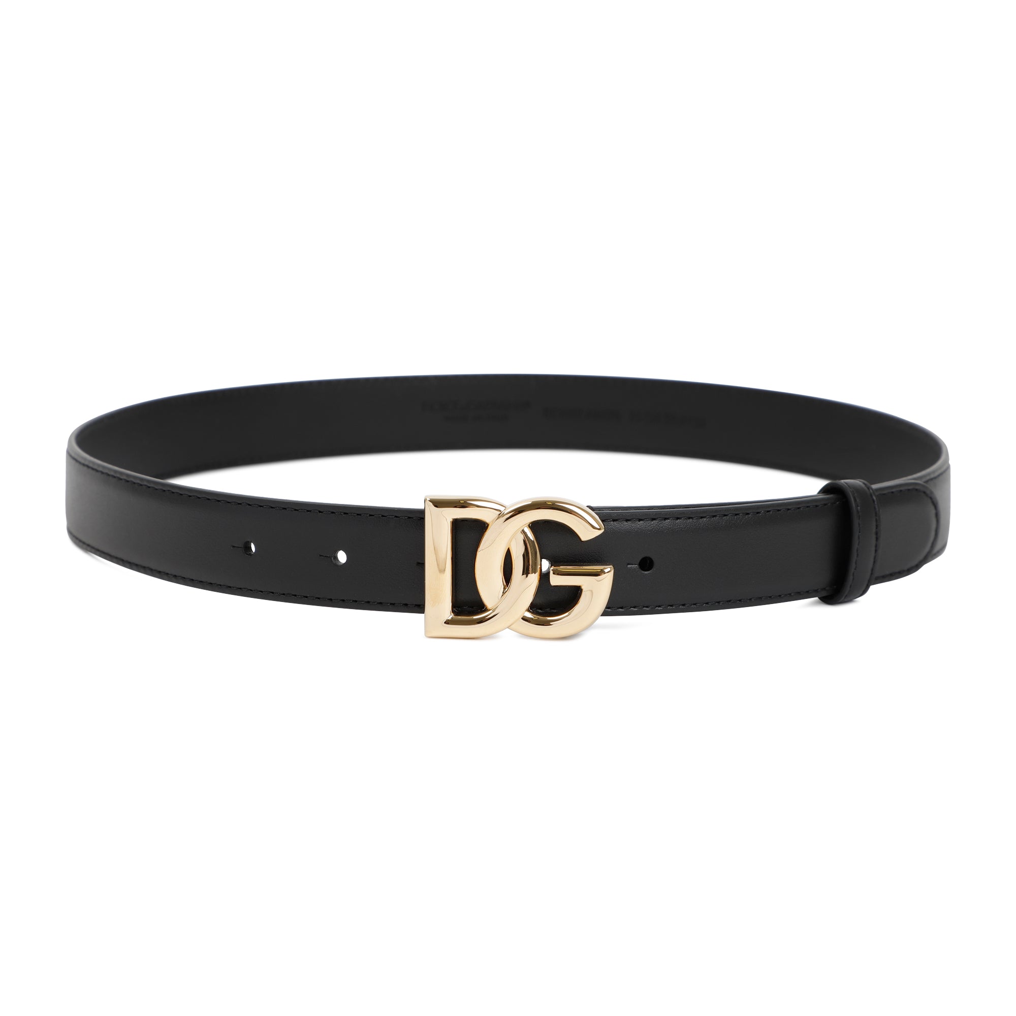 DOLCE & GABBANA Logo Leather Belt - Height 2.5cm