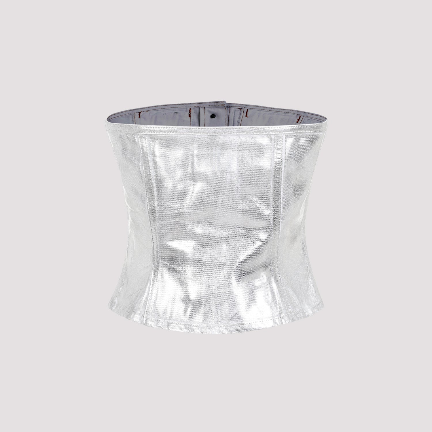 GANNI Foil Corsage Denim Top for Men