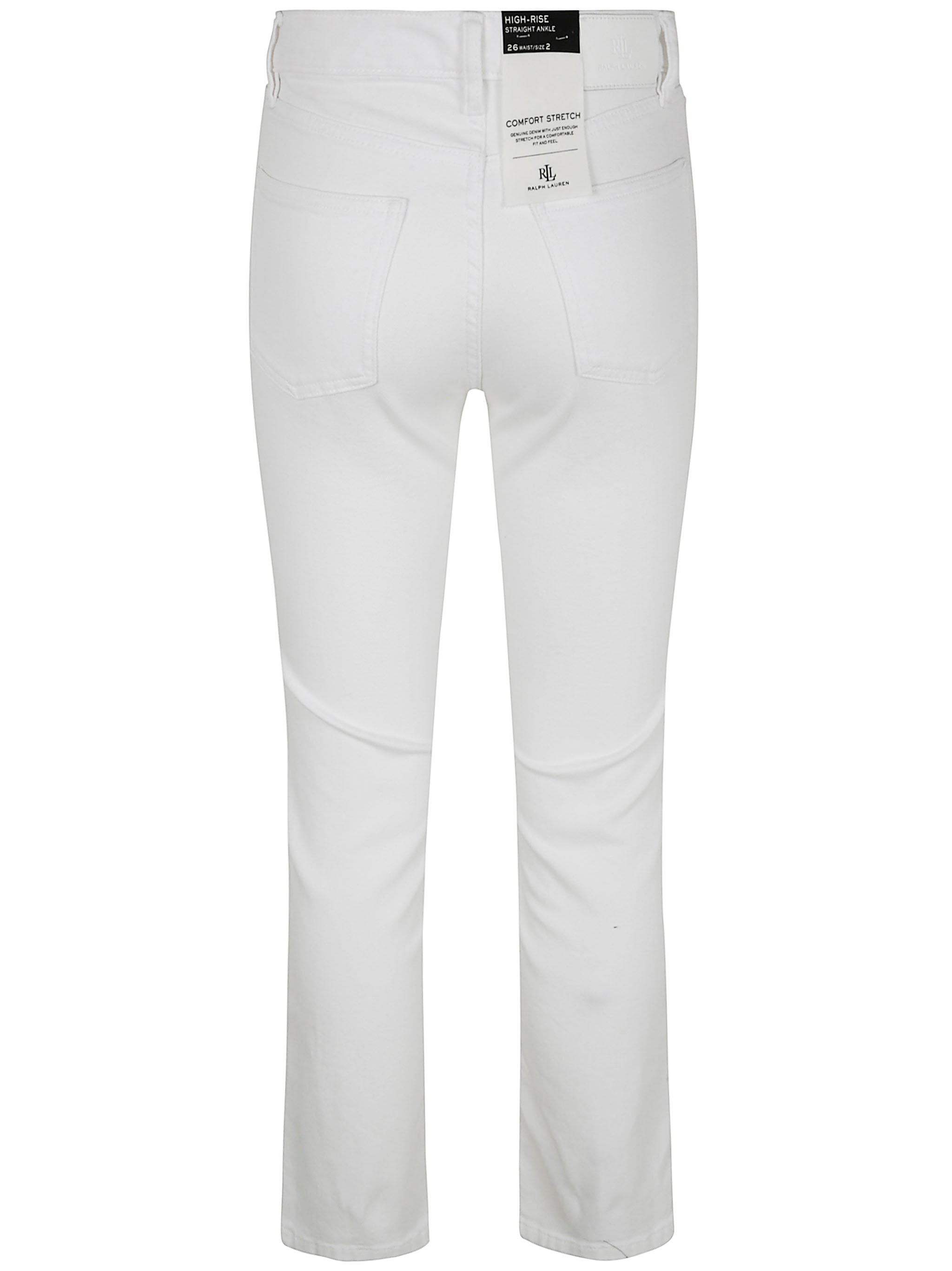 LAUREN RALPH LAUREN High Rise Ankle Straight Jeans