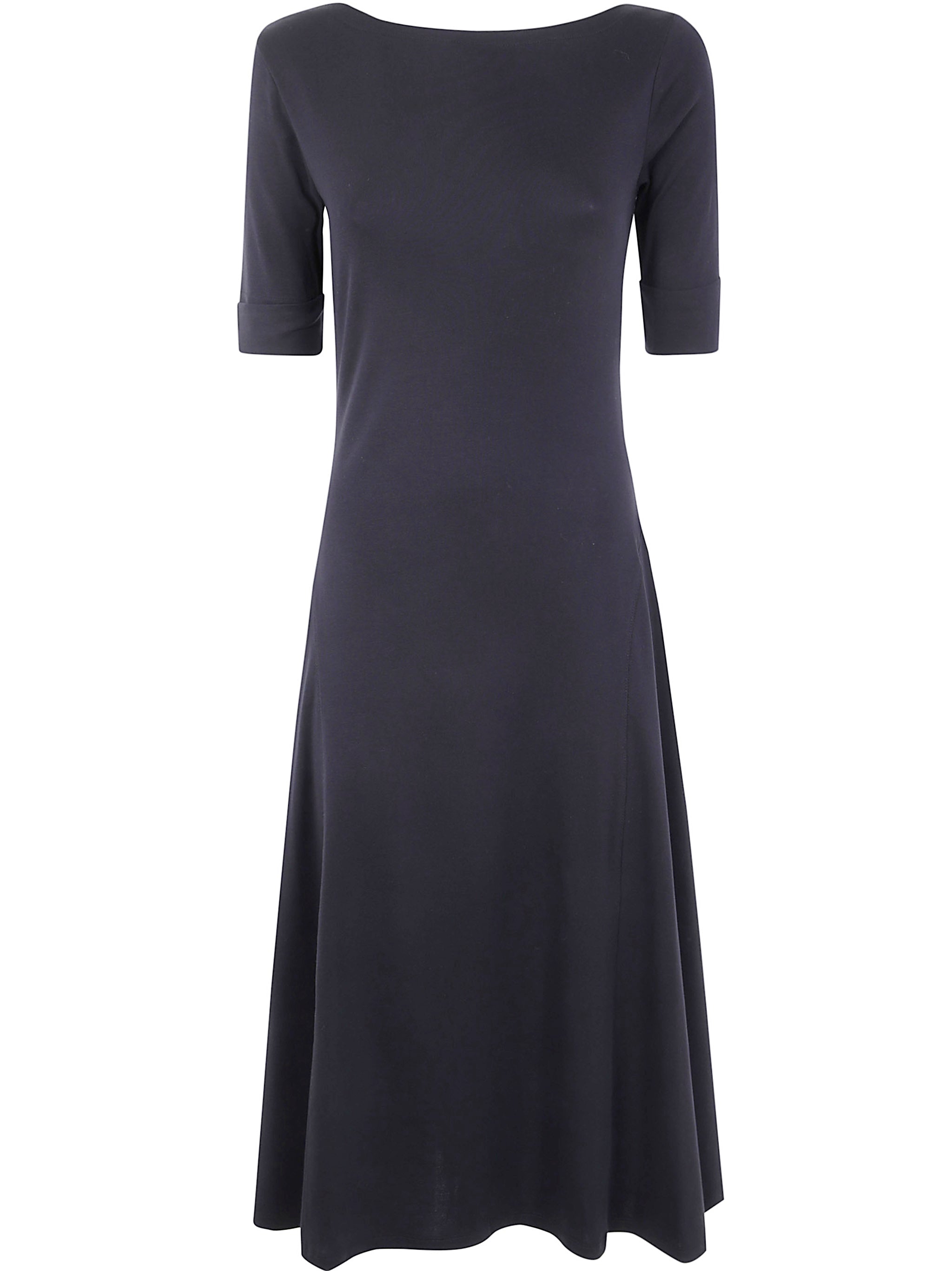 LAUREN RALPH LAUREN Elbow Sleeve Midi Day Dress