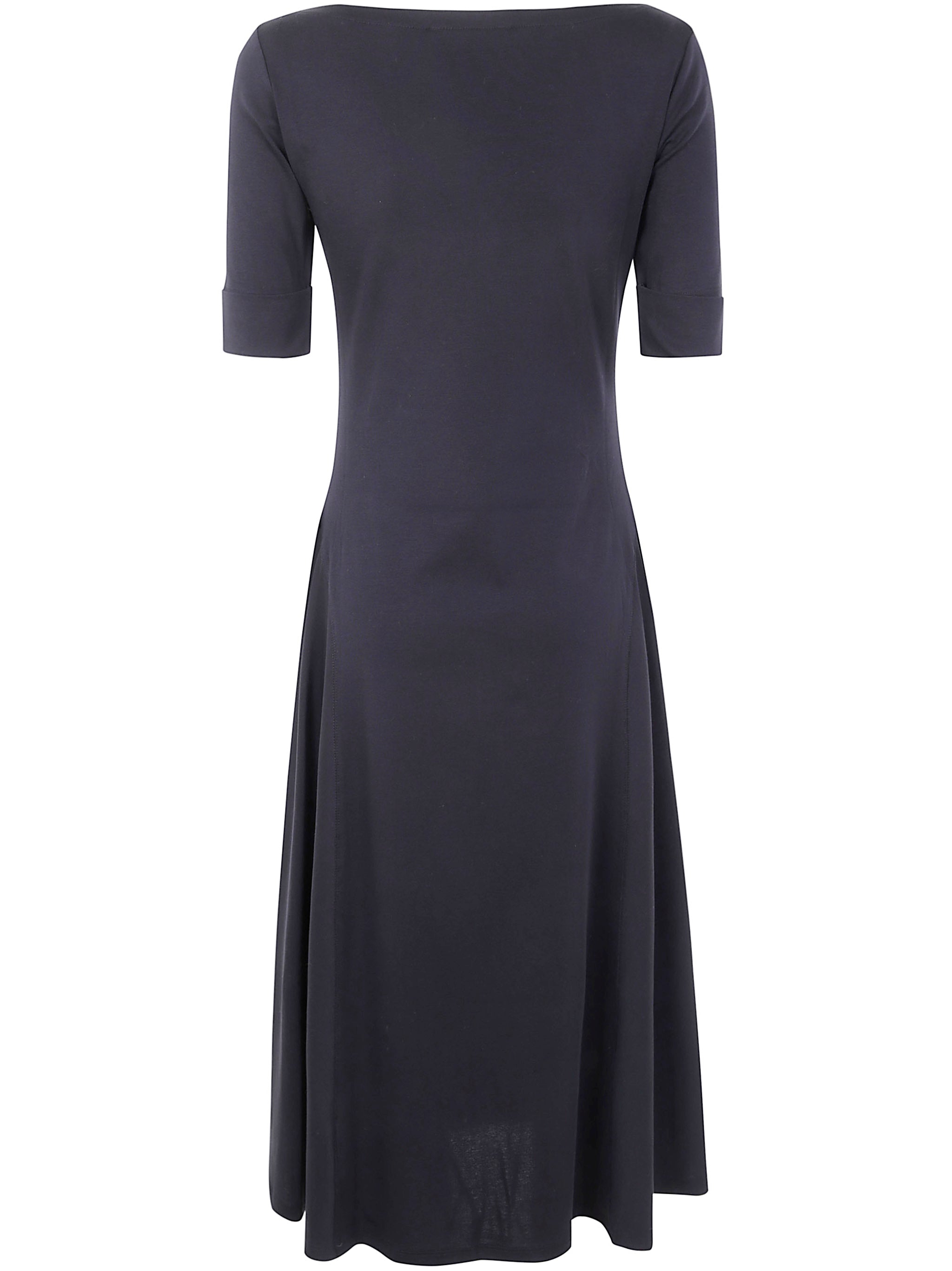 LAUREN RALPH LAUREN Elbow Sleeve Midi Day Dress