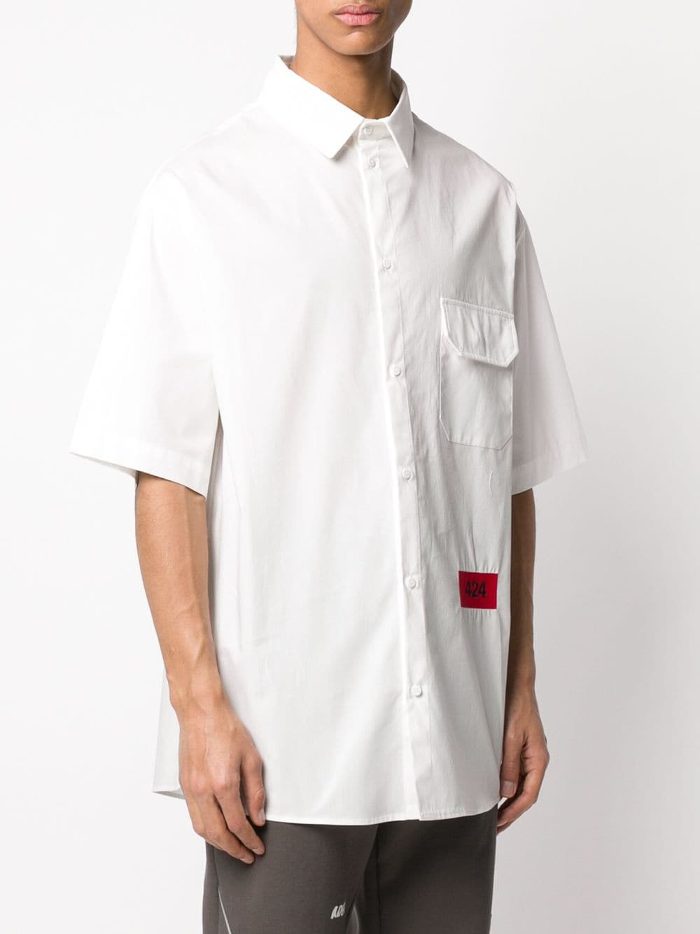 424 Men's Button Down Flap Pocket Shirt