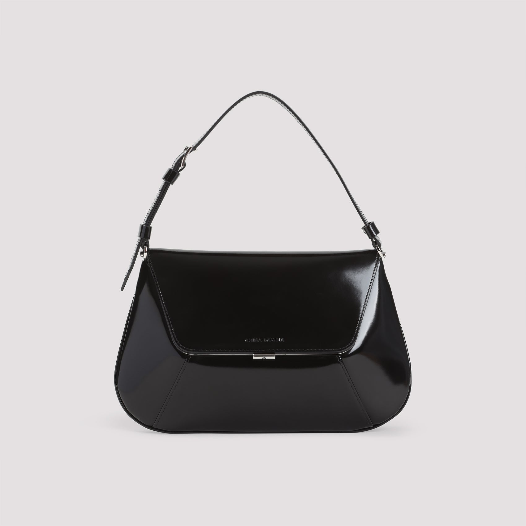 AMINA MUADDI Mini Shoulder Handbag with Brushed Leather - 26.5cm x 16.5cm x 7cm