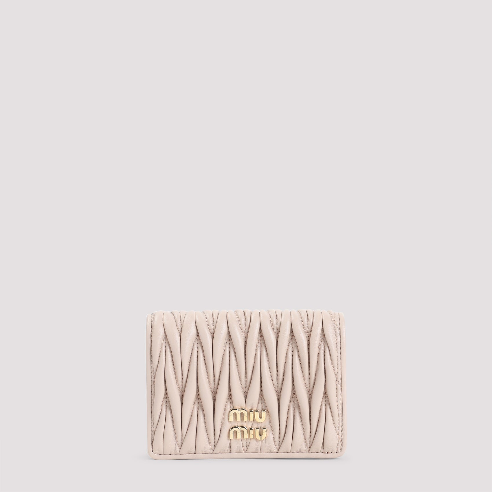 MIU MIU Mini Leather Wallet - Compact Design, 12cm x 8cm
