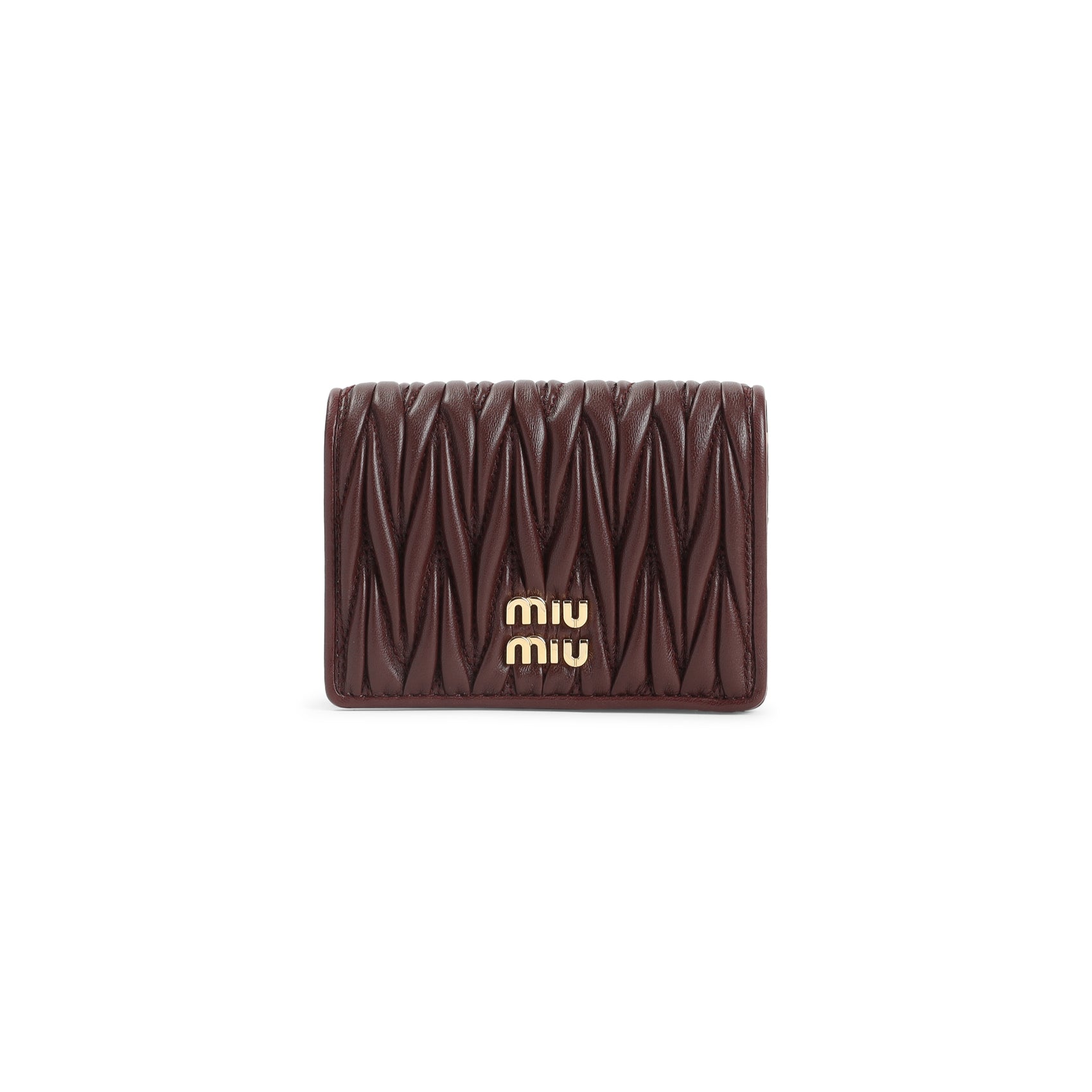 MIU MIU Mini Leather Wallet - 12cm x 8cm x 2cm