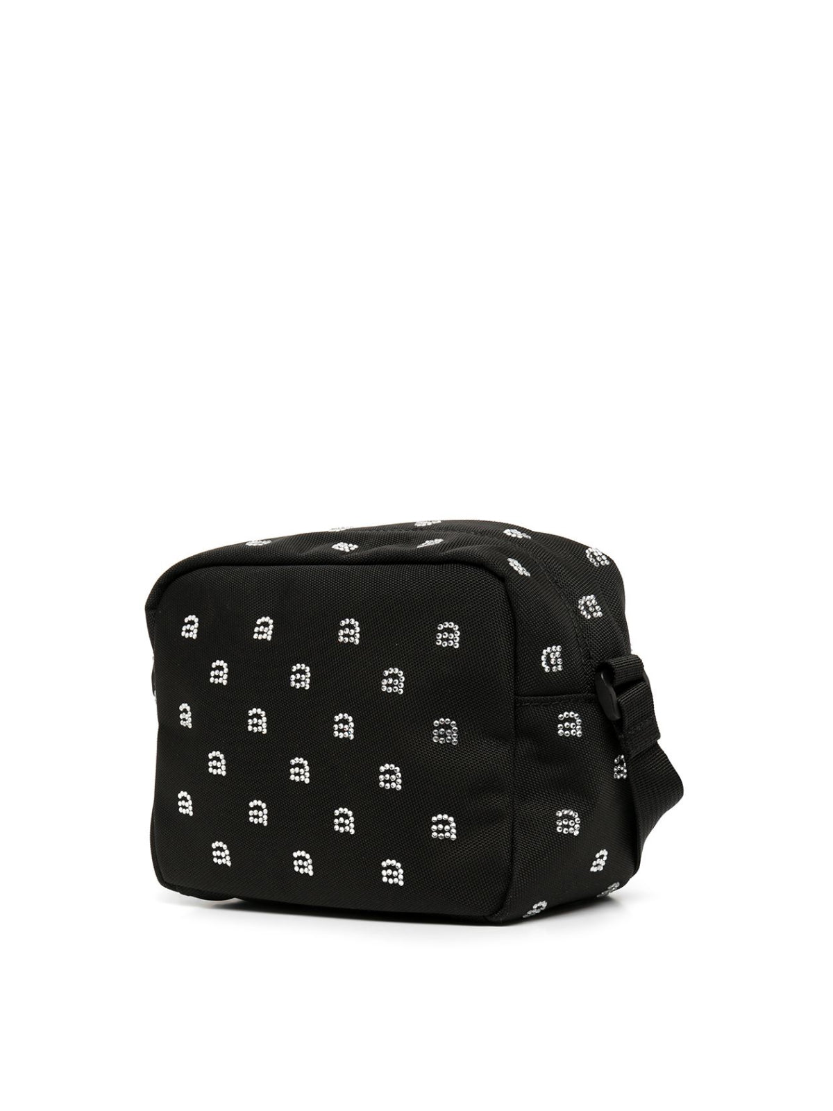 ALEXANDER WANG Mini Crystal Logo Camera Shoulder Bag - 18X12X7 CM