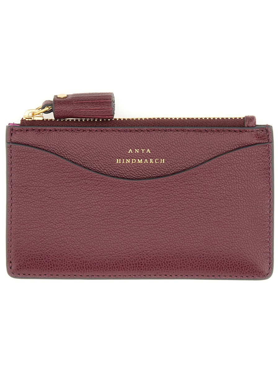 ANYA HINDMARCH Mini Peeping Eyes Card Holder with Zipper