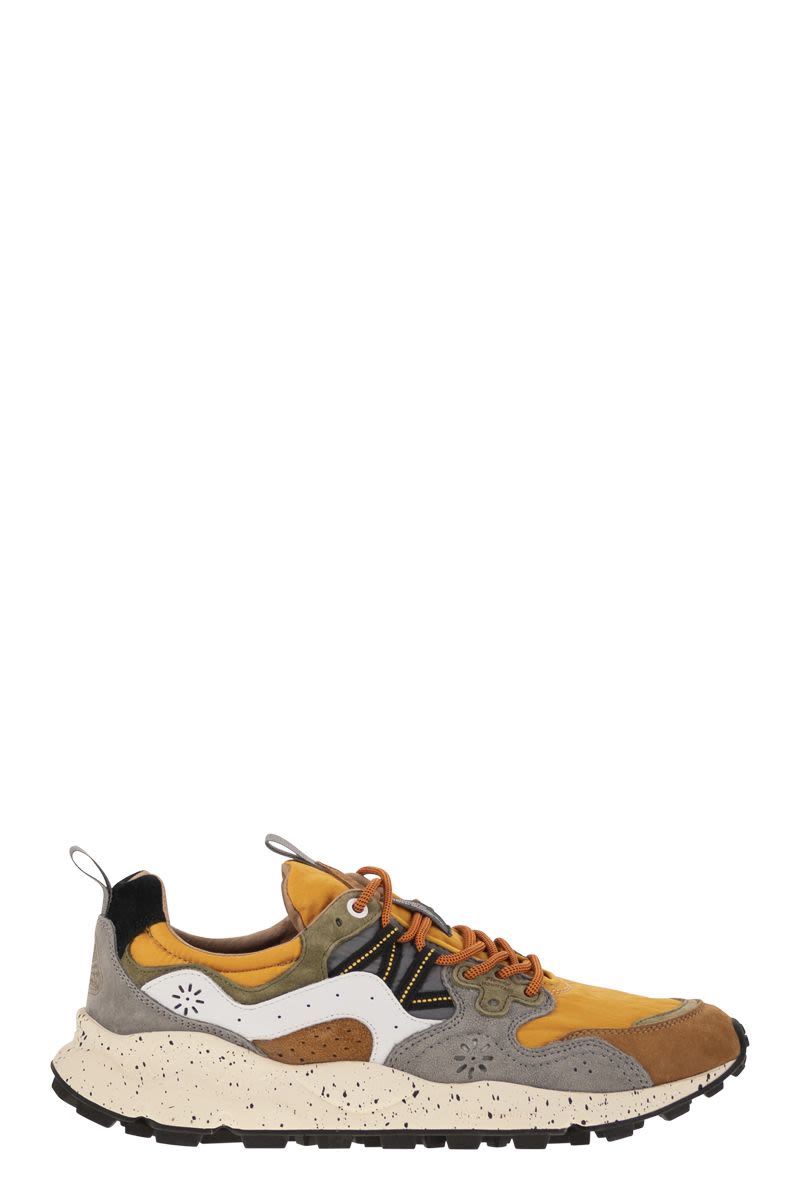 FLOWER MOUNTAIN Yamano 3 Sneaker - Suede and Technical Fabric