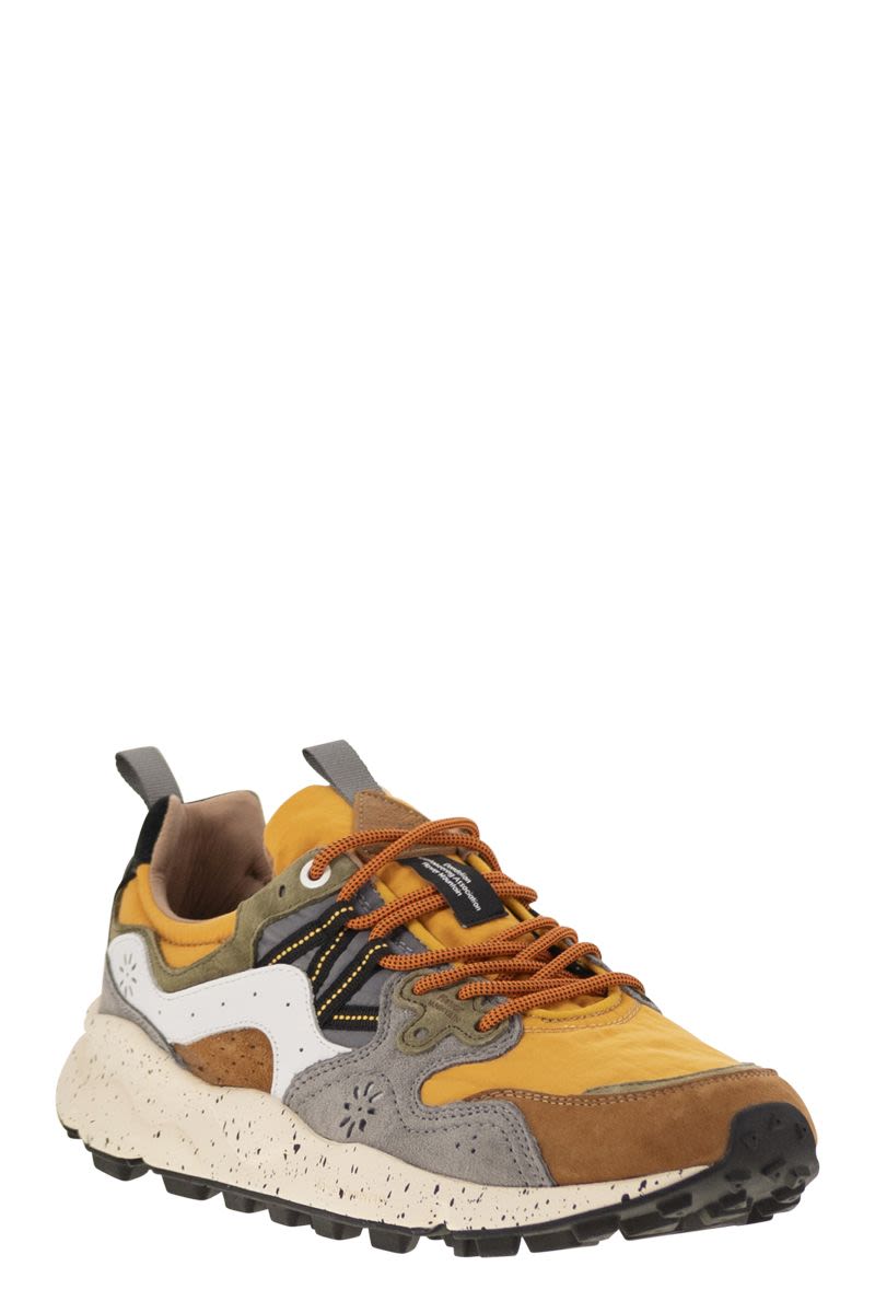 FLOWER MOUNTAIN Yamano 3 Sneaker - Suede and Technical Fabric