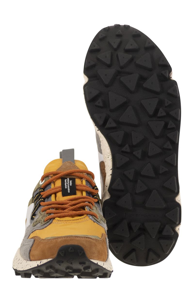 FLOWER MOUNTAIN Yamano 3 Sneaker - Suede and Technical Fabric