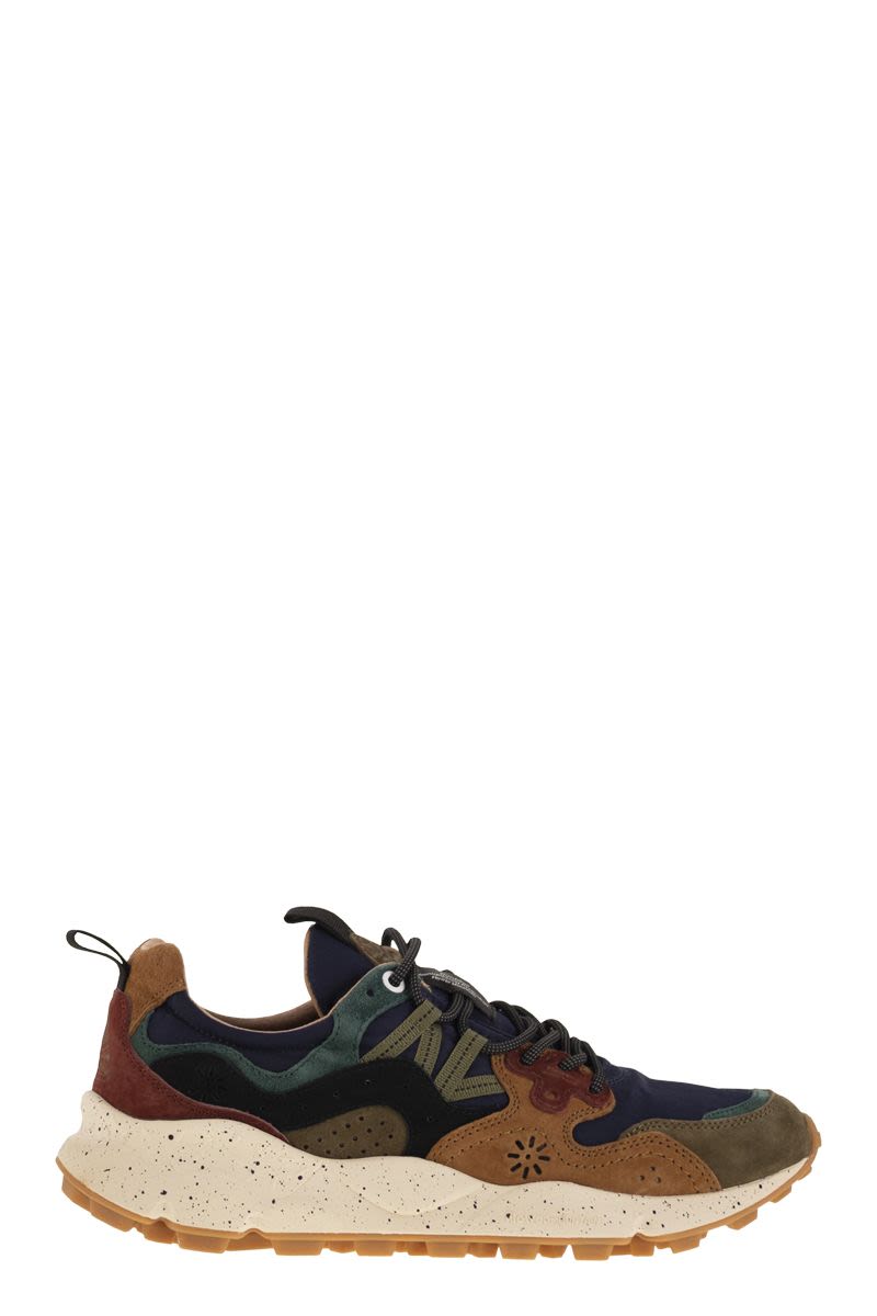 FLOWER MOUNTAIN Yamano 3 - Unisex Sneaker in Suede and Technical Fabric