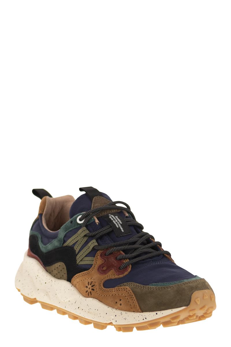 FLOWER MOUNTAIN Yamano 3 - Unisex Sneaker in Suede and Technical Fabric
