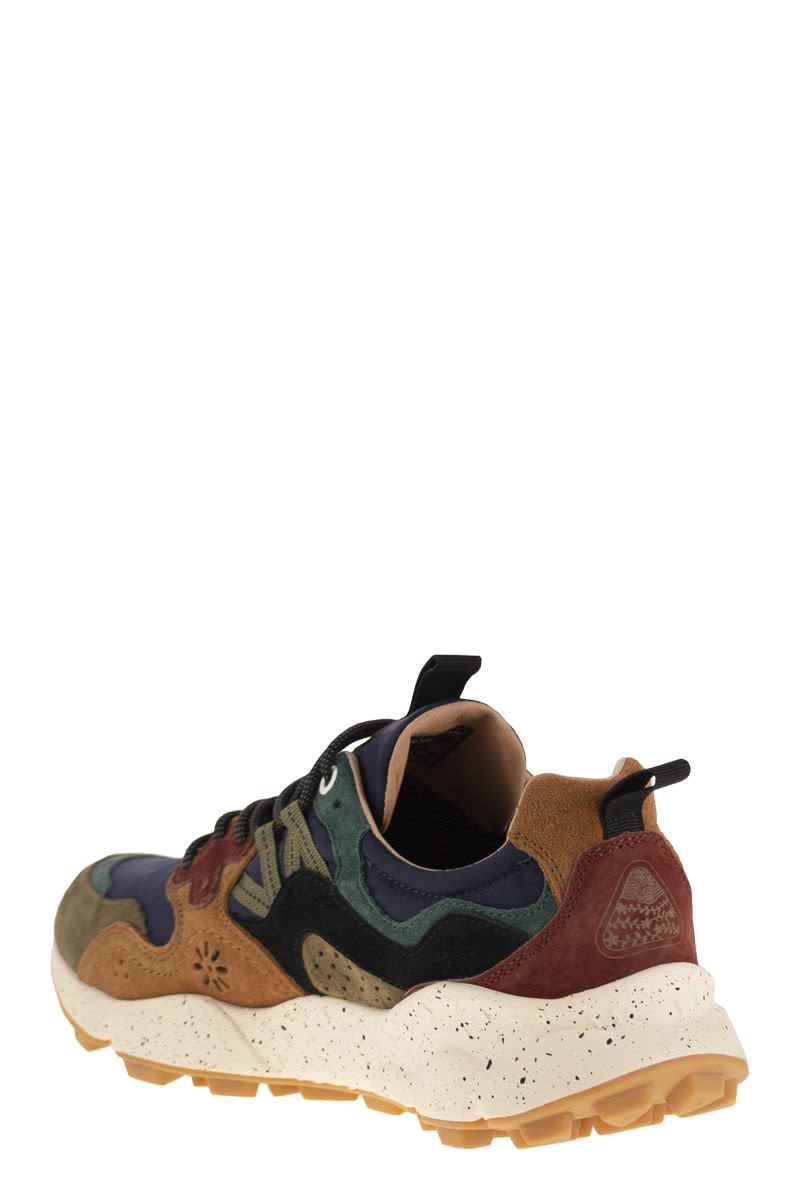 FLOWER MOUNTAIN Yamano 3 - Unisex Sneaker in Suede and Technical Fabric