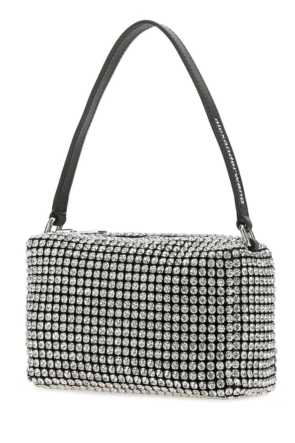 ALEXANDER WANG Mini Crystal Glass and Cowhide Handbag