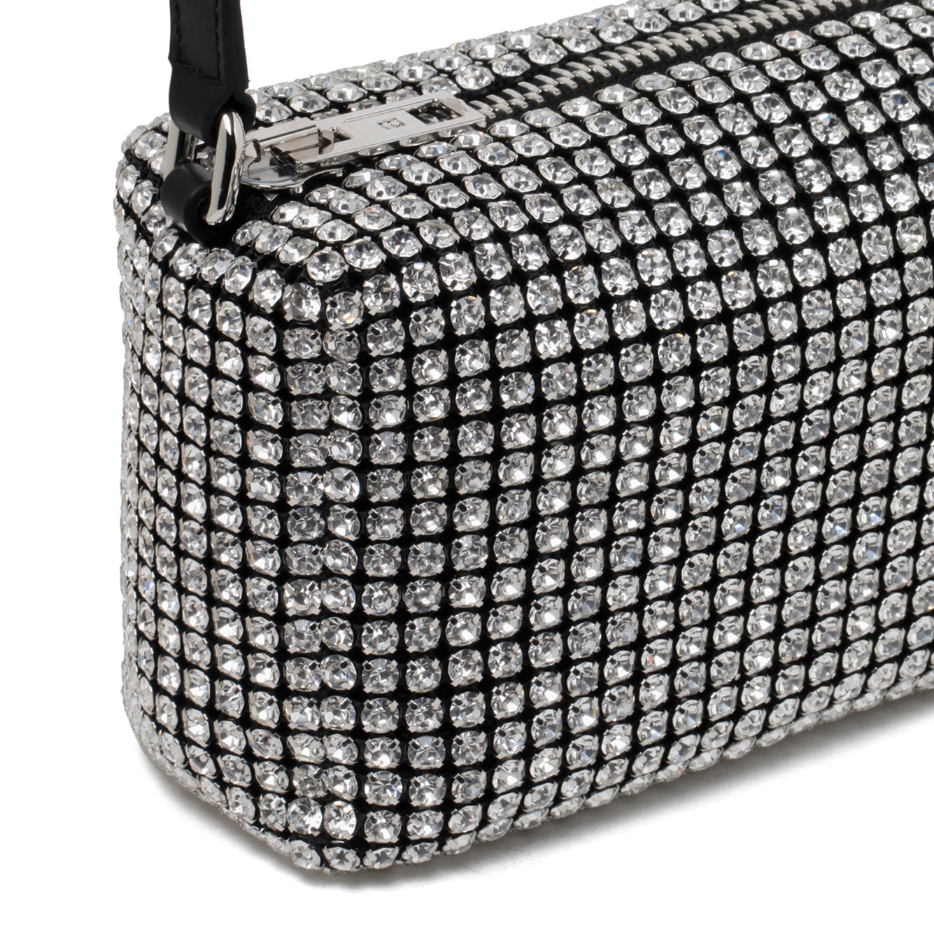 ALEXANDER WANG Mini Crystal Glass and Cowhide Handbag