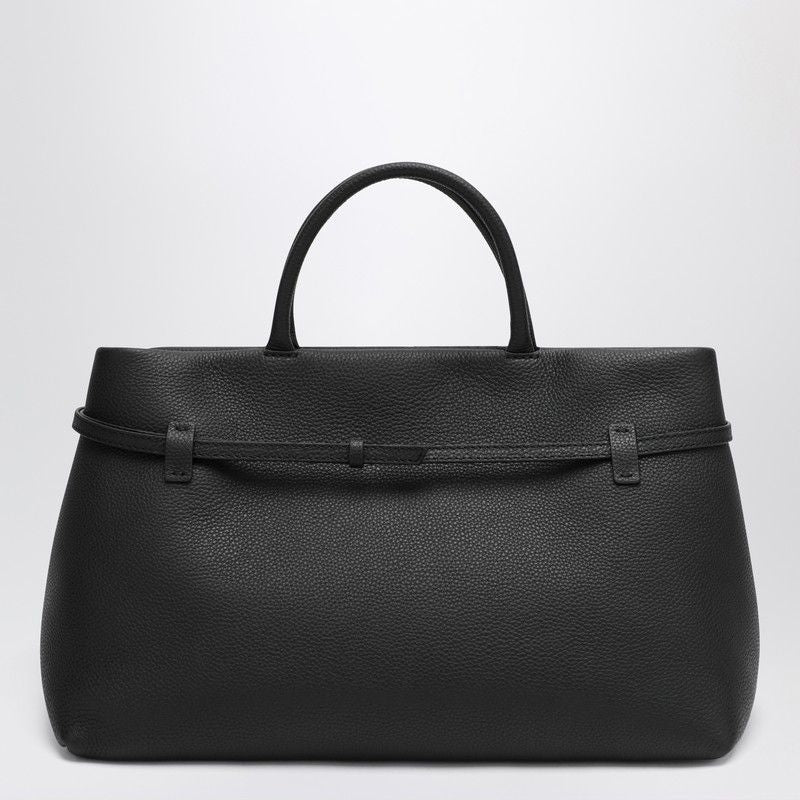 MANU ATELIER Large Handbag with Double Handles and Adjustable Strap