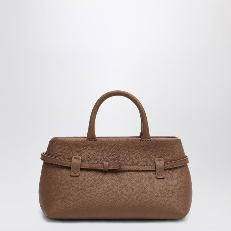 MANU ATELIER Mini Handbag in Hammered Leather