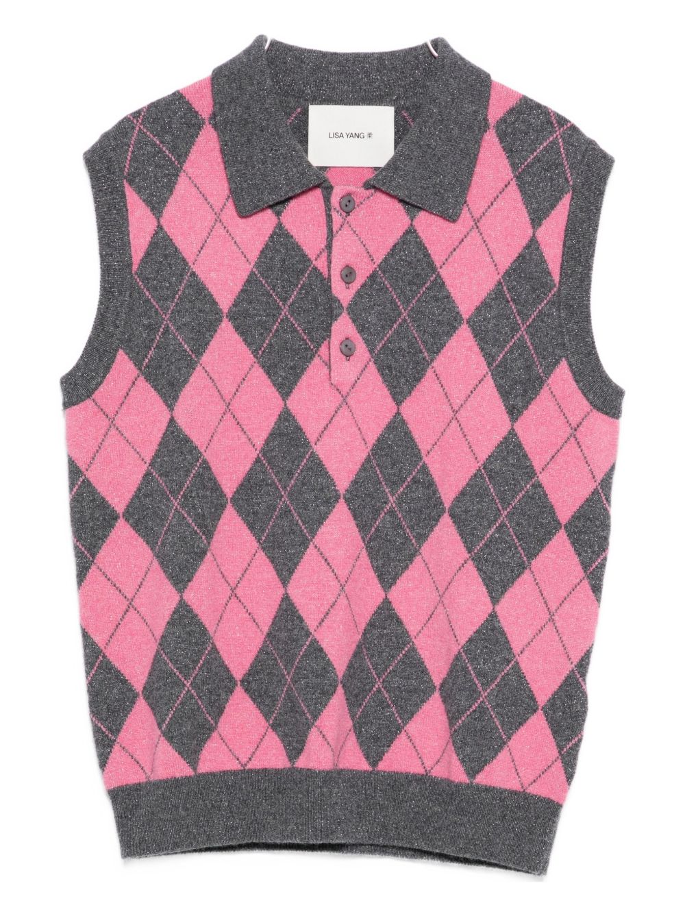 LISA YANG Riana Sleeveless Polo Shirt - Size 1