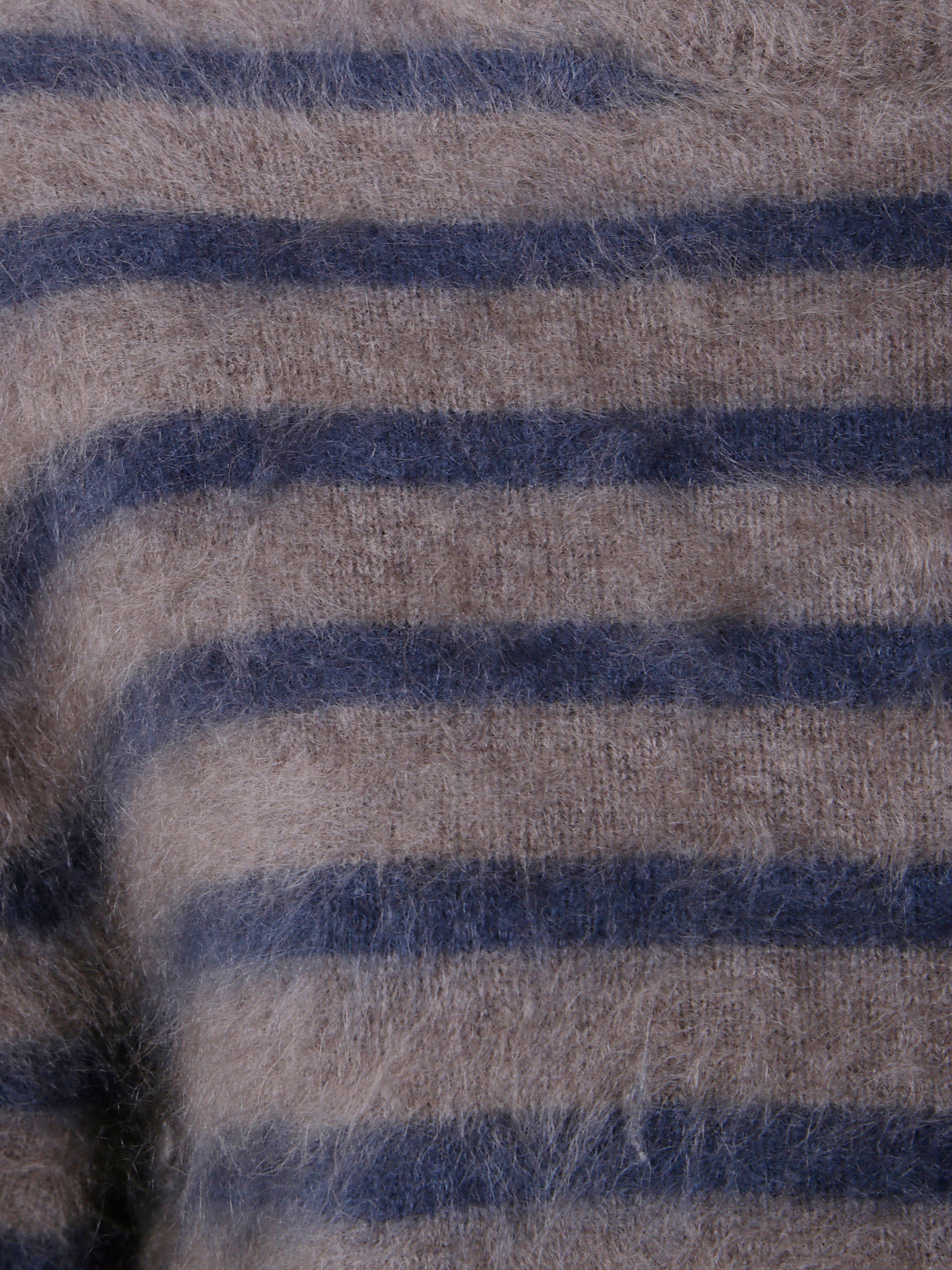 LISA YANG Striped Turtleneck Cashmere Sweater