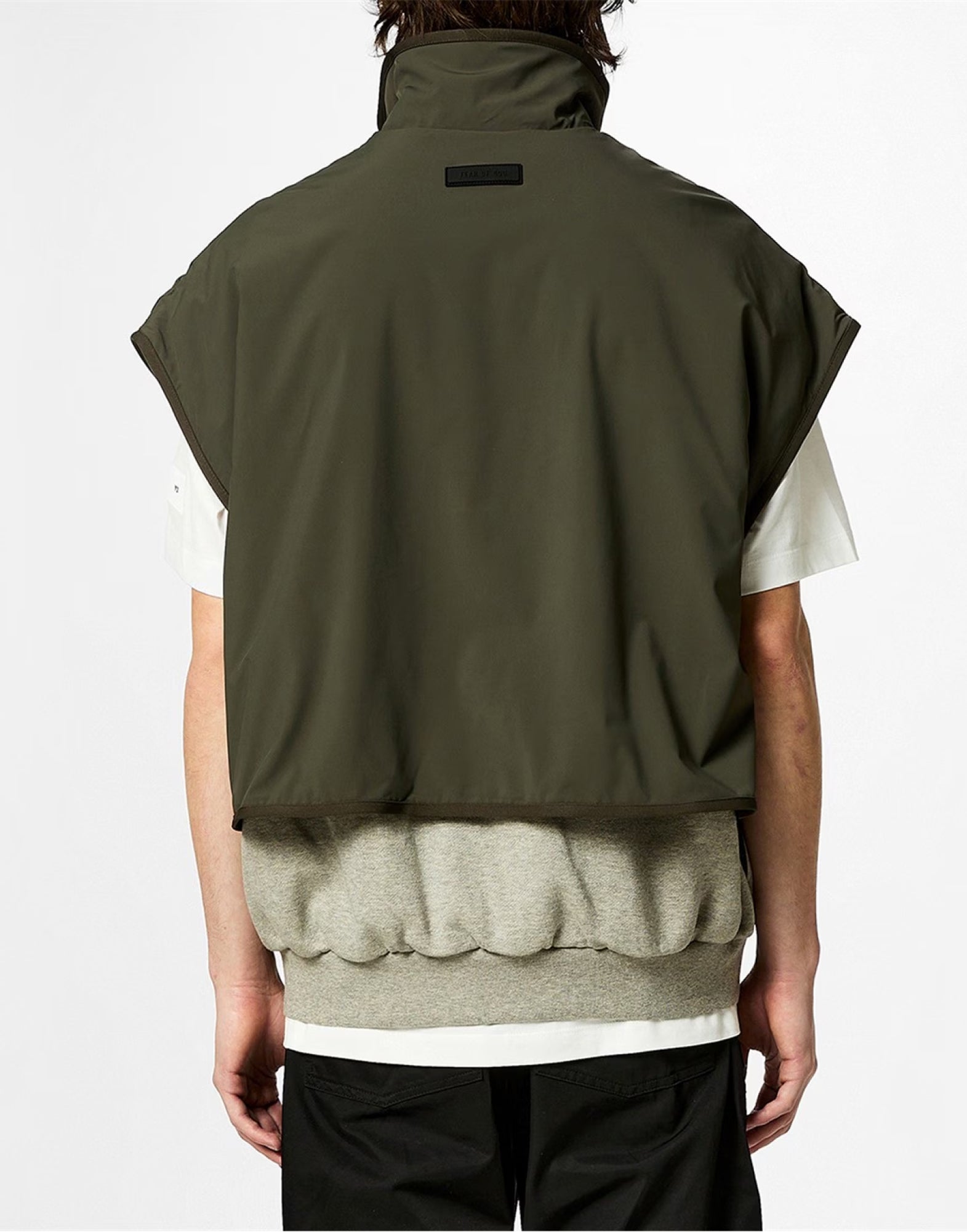 FEAR OF GOD Nylon Fleece Mockneck Vest for Men - FW24