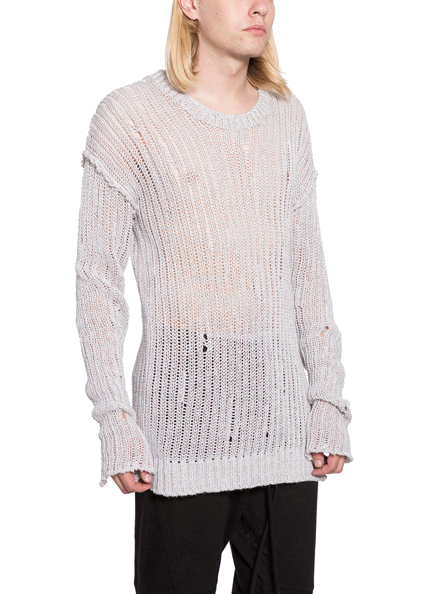 LOST&FOUND Linen T-Shirt with Round Neck - Size M