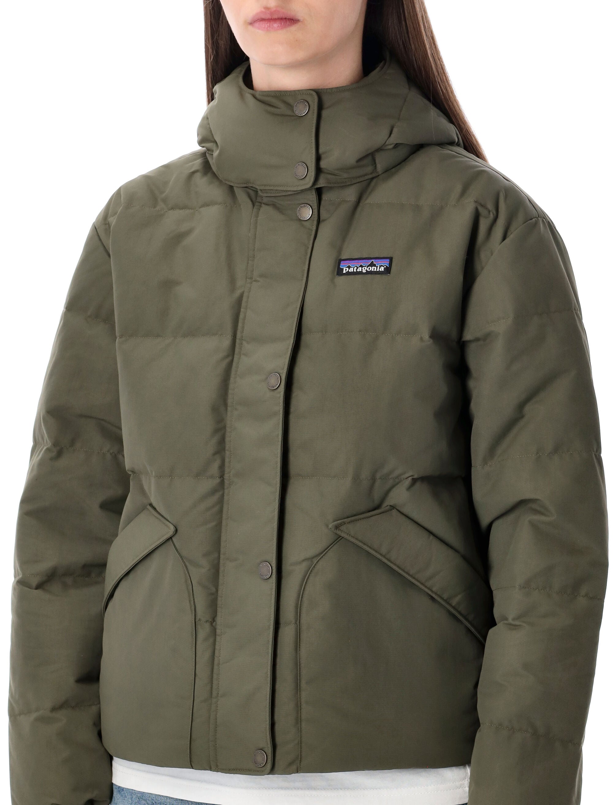 PATAGONIA Recycled Down Jacket with Removable Hood - Women's