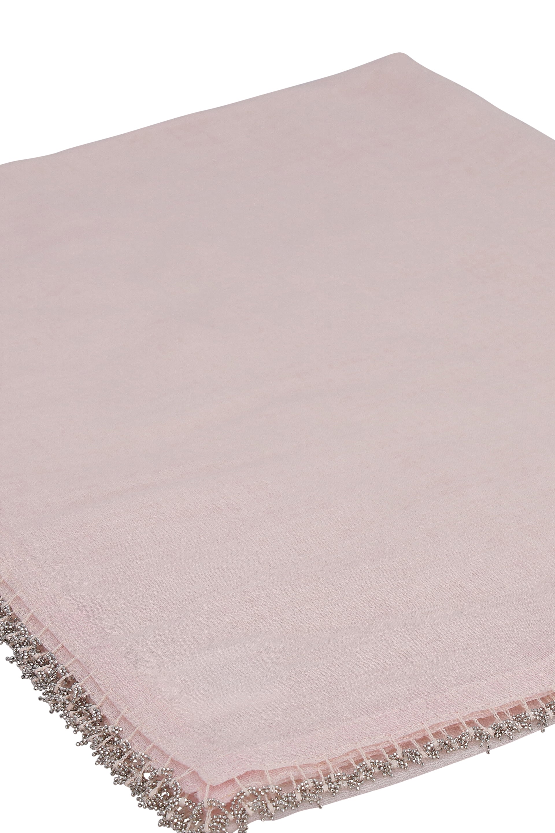 FALIERO SARTI Virgin Wool Scarf with Micro Metal Bead Embroidery - 70x175 cm