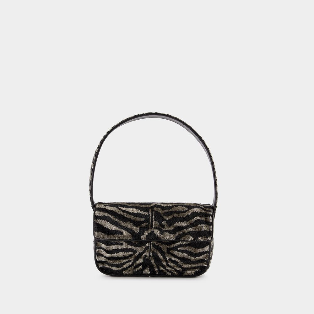 STAUD Mini Beaded Shoulder Handbag