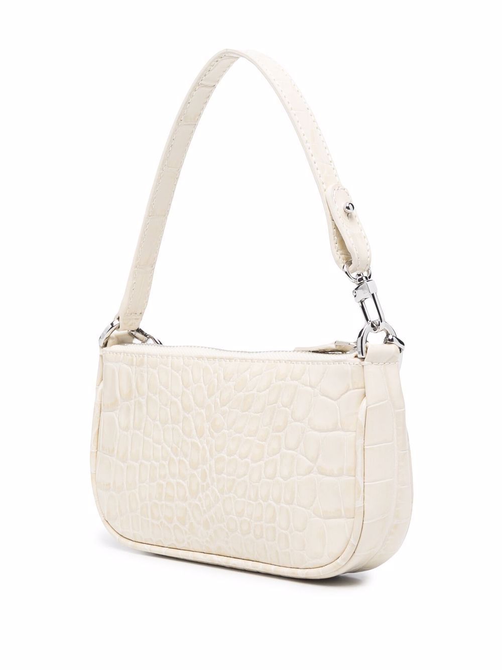 BY FAR Mini Croco Embossed Leather Tote