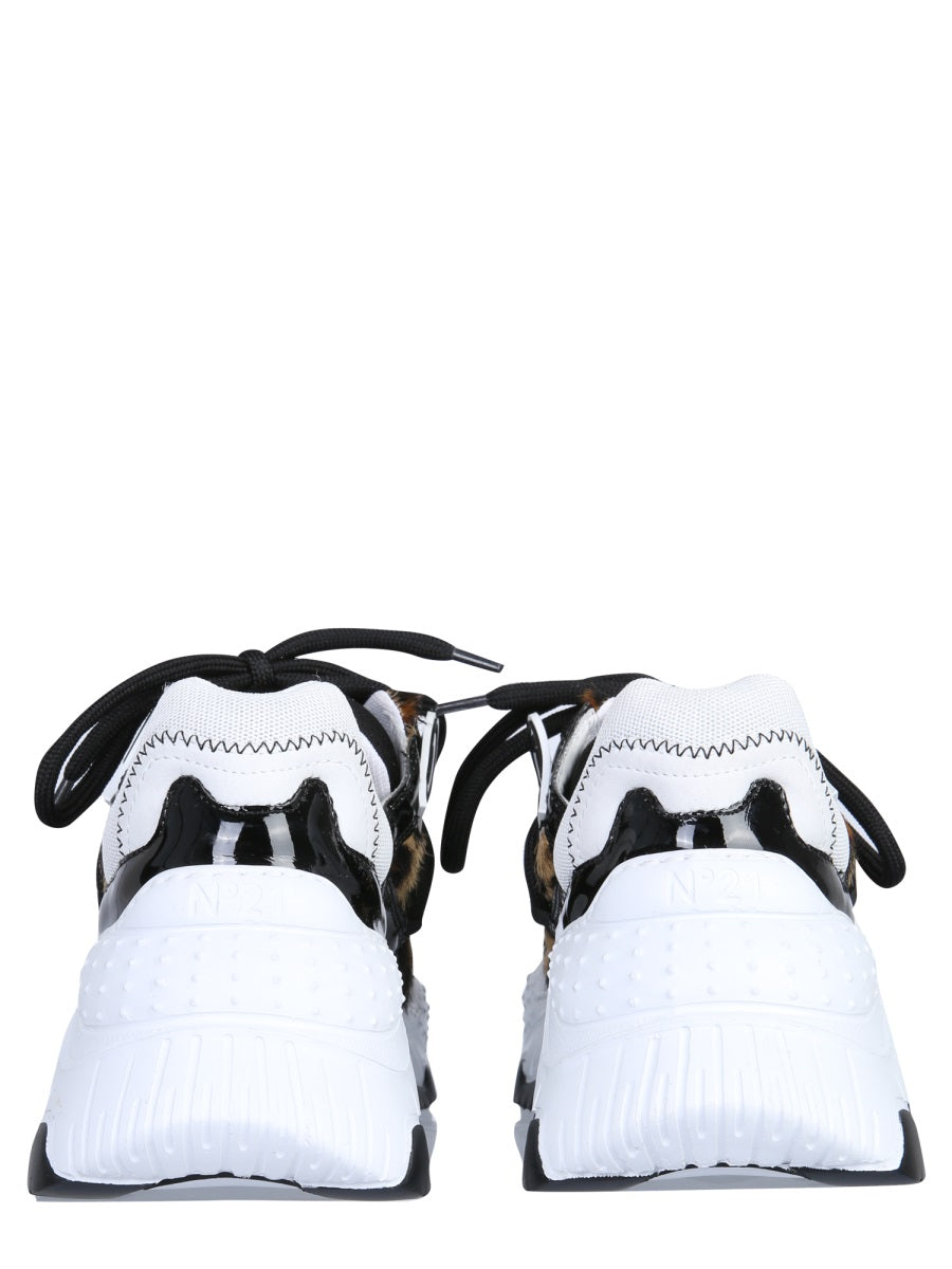 Nº 21 Stylish Women's Sneaker with 3 cm Rubber Sole