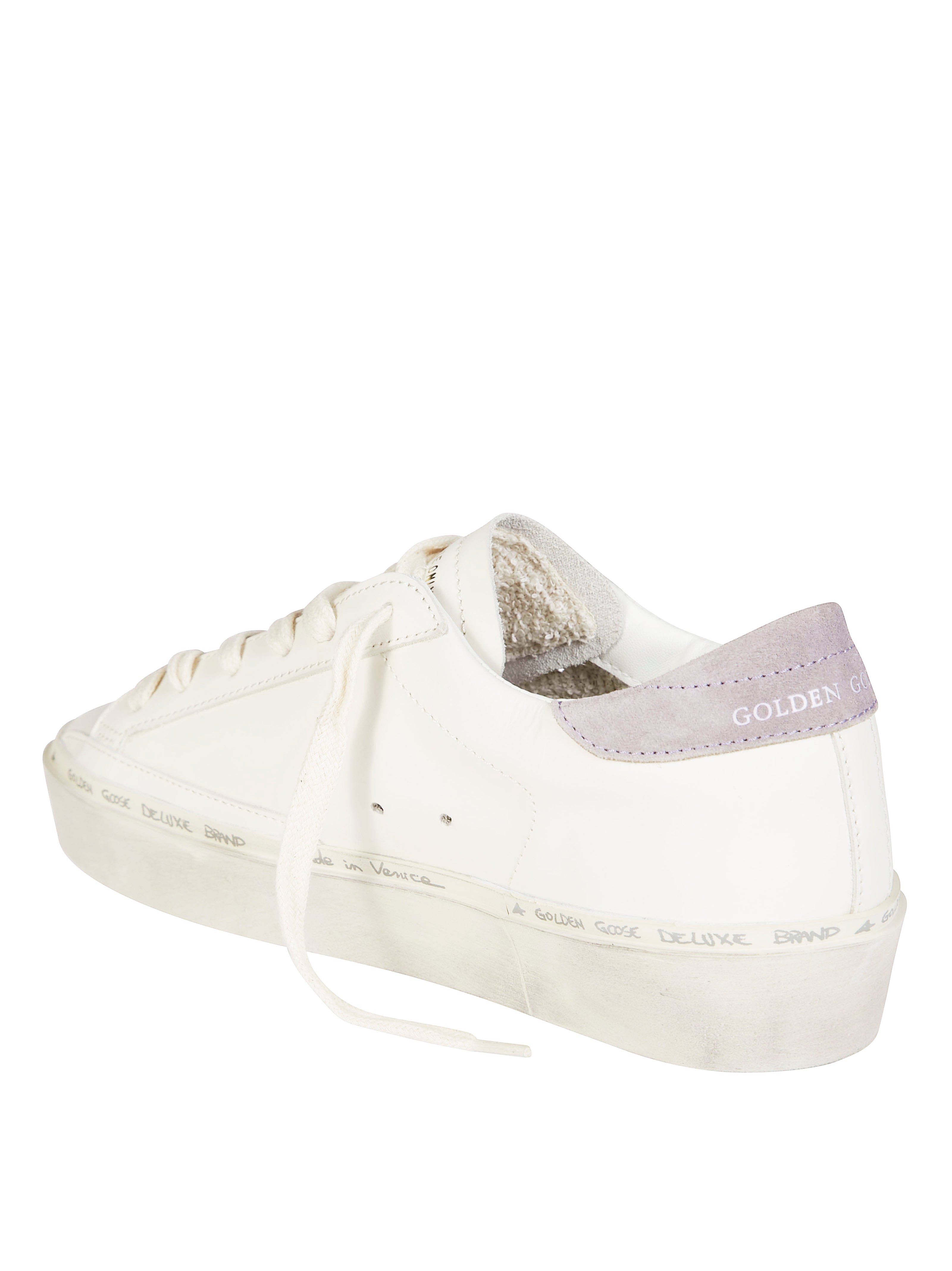 GOLDEN GOOSE High-Top Leather Sneakers with Platform Sole