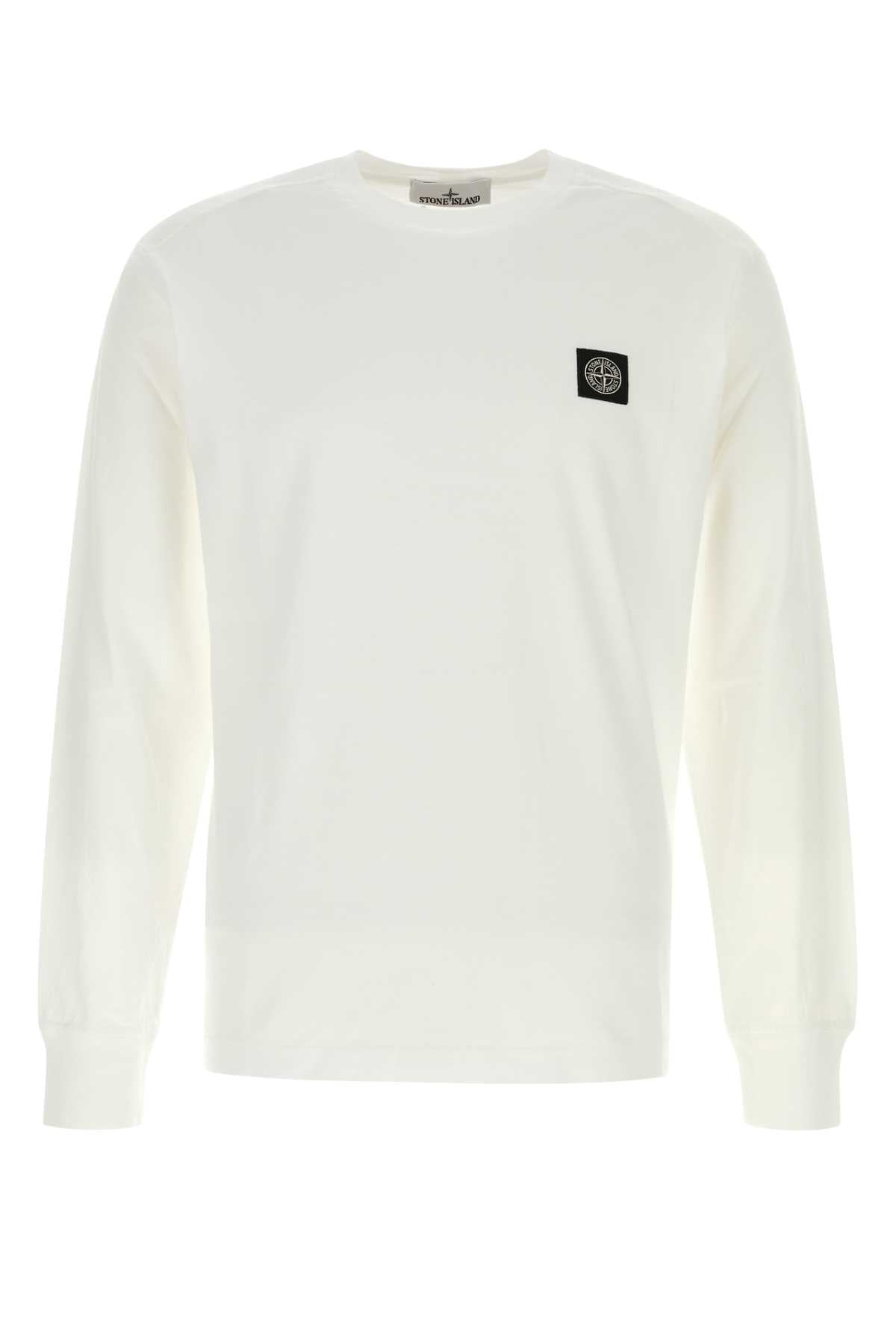 STONE ISLAND Classic Crew Neck Cotton T-Shirt for Men - FW25
