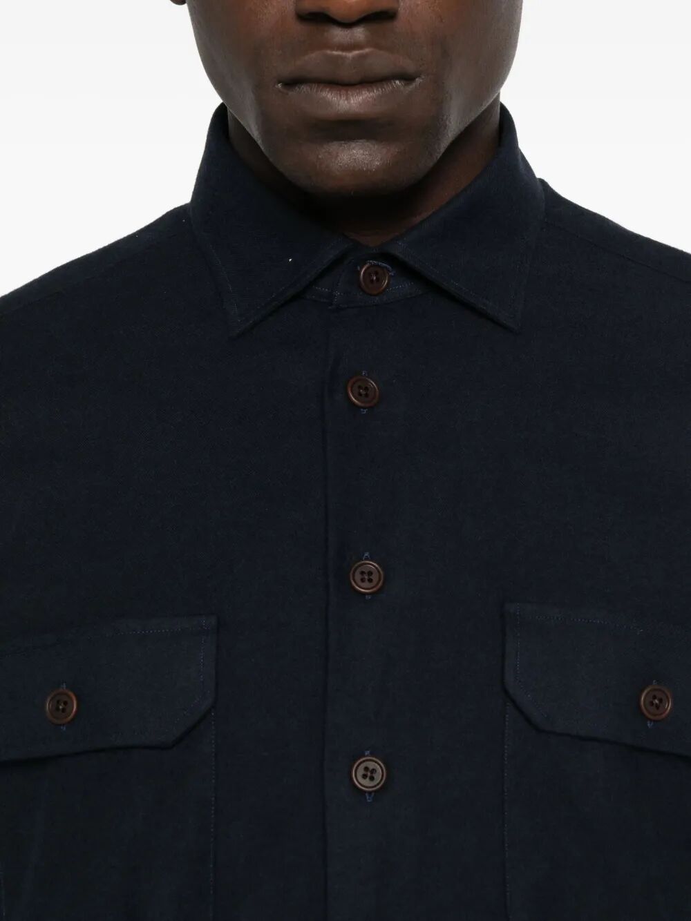 BORRIELLO Classic Cotton Shirt for Men - FW25