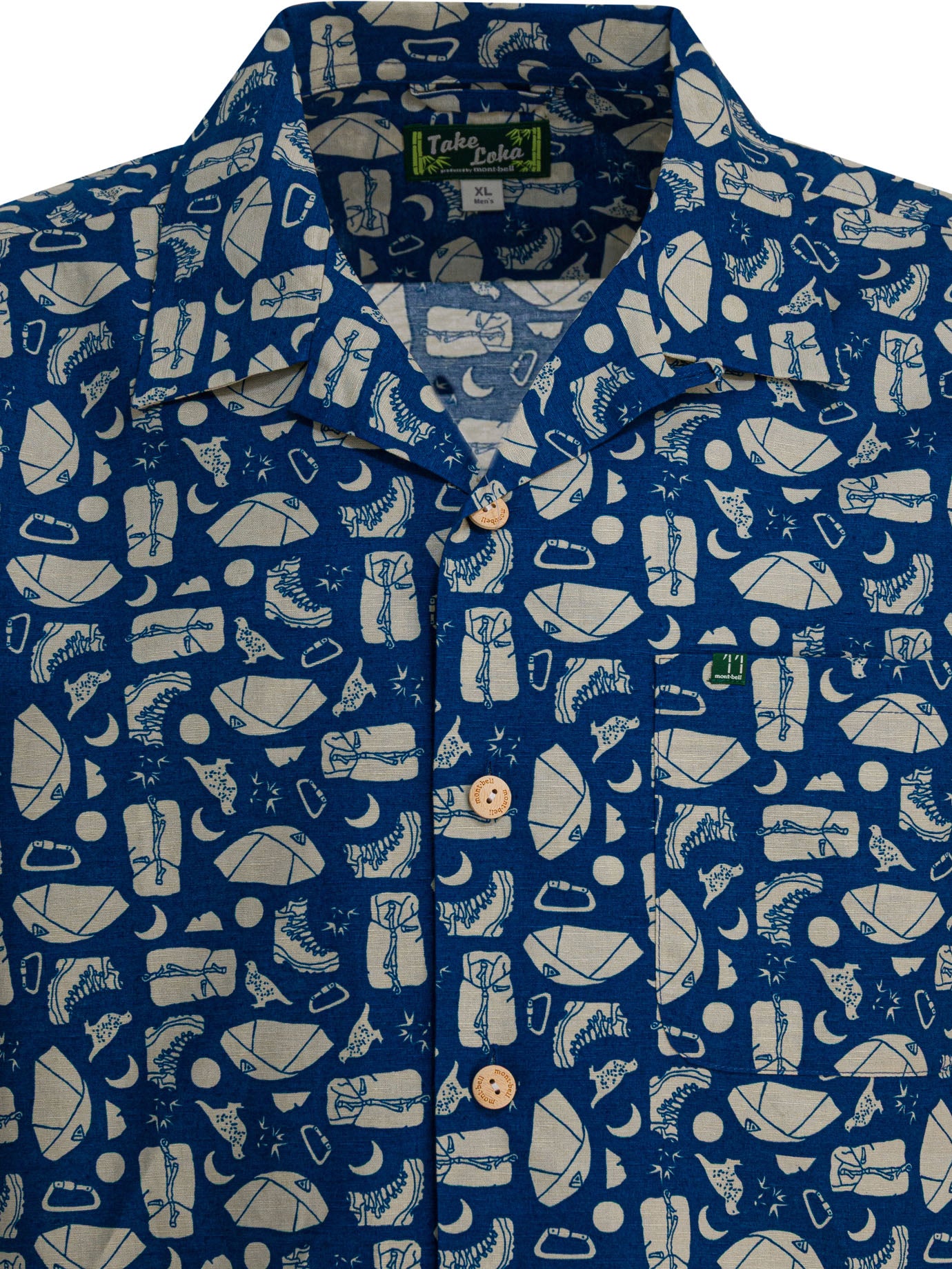 MONTBELL Regular Fit Camp Collar Short Sleeve Shirt