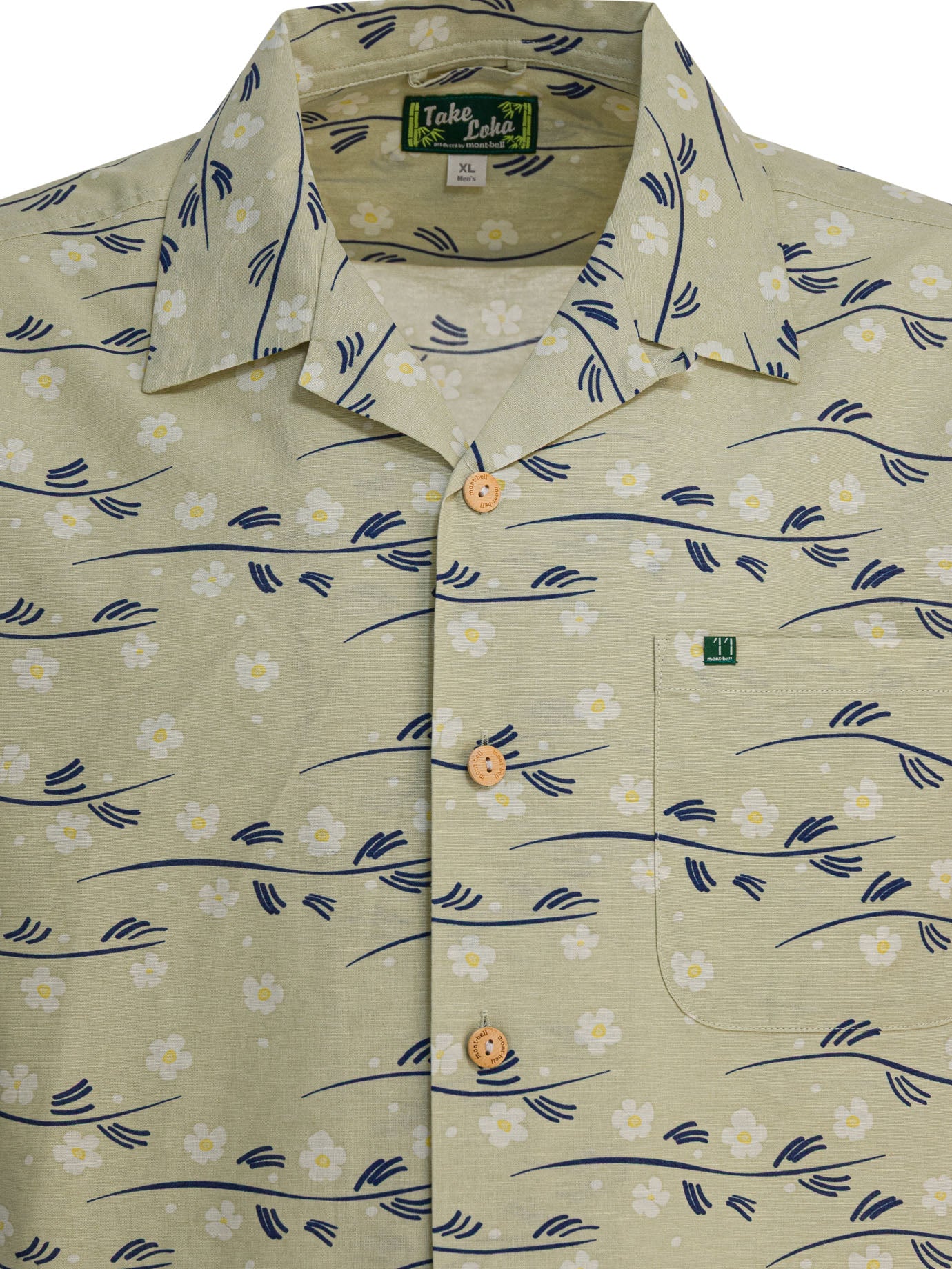 MONTBELL Take Loha Water Buttercup Mini Shirt