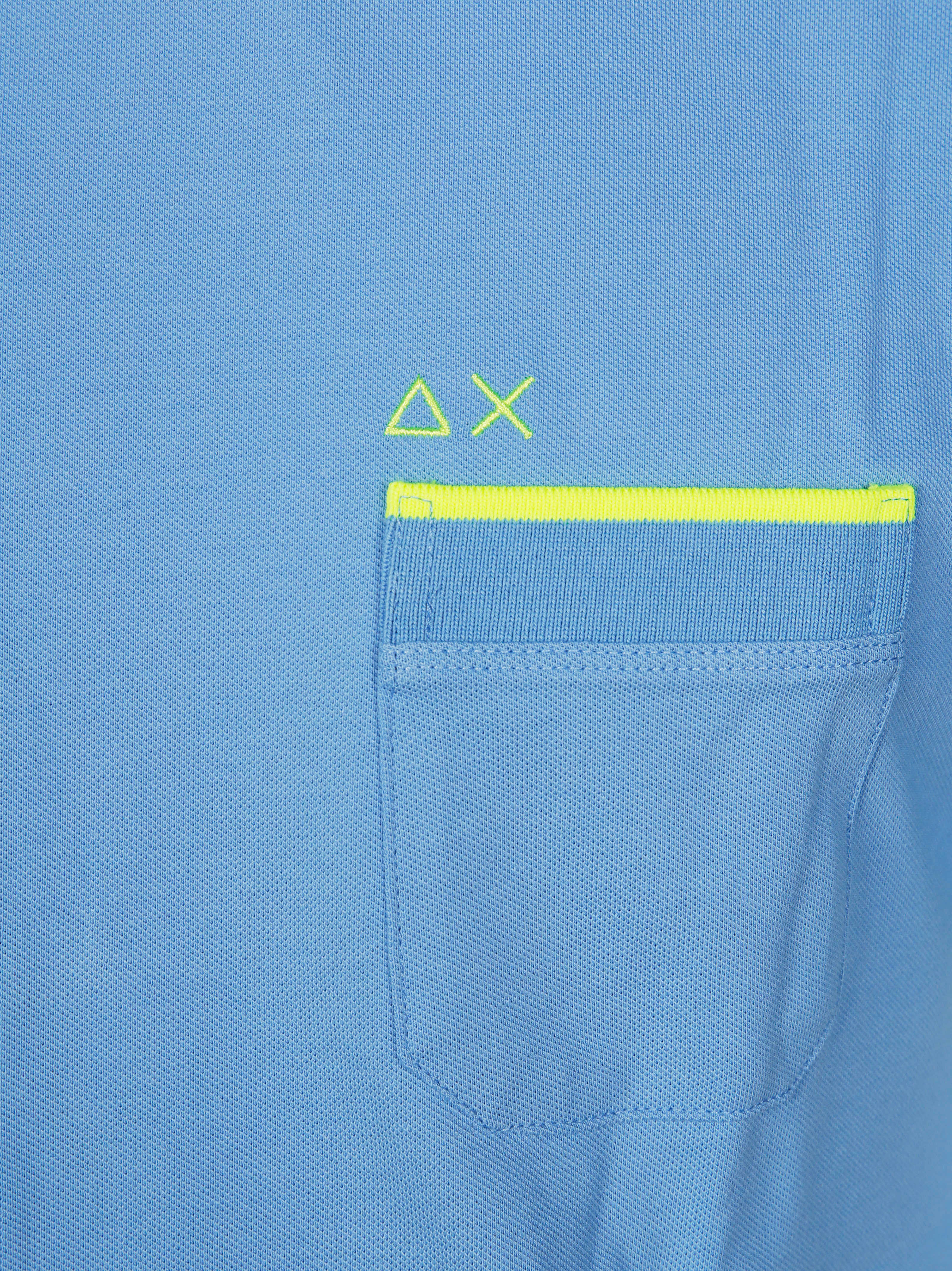 SUN 68 Fluorescent Band Piquet Mini T-Shirt for Women