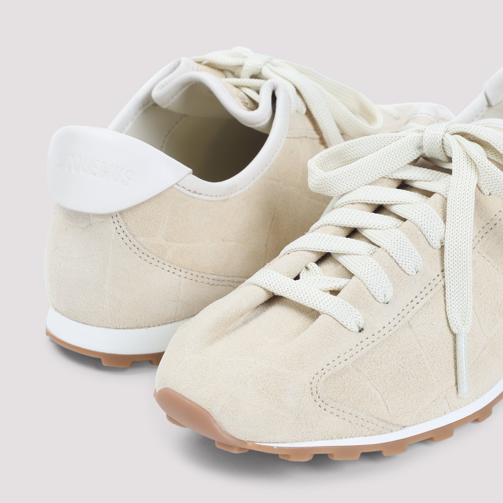 JACQUEMUS Men's Premium Suede Tennis Sneakers