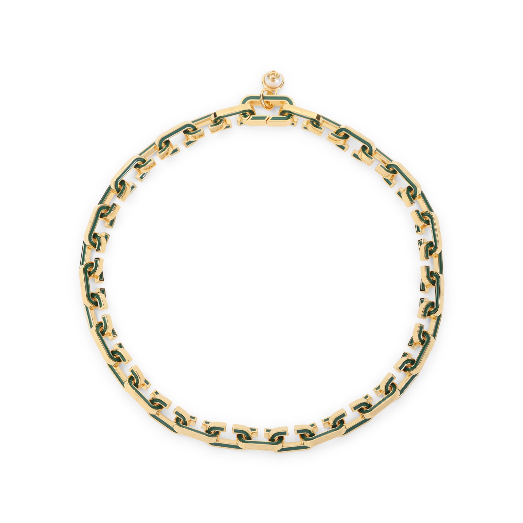 CASABLANCA Link Necklace for Men - Enamel C Design