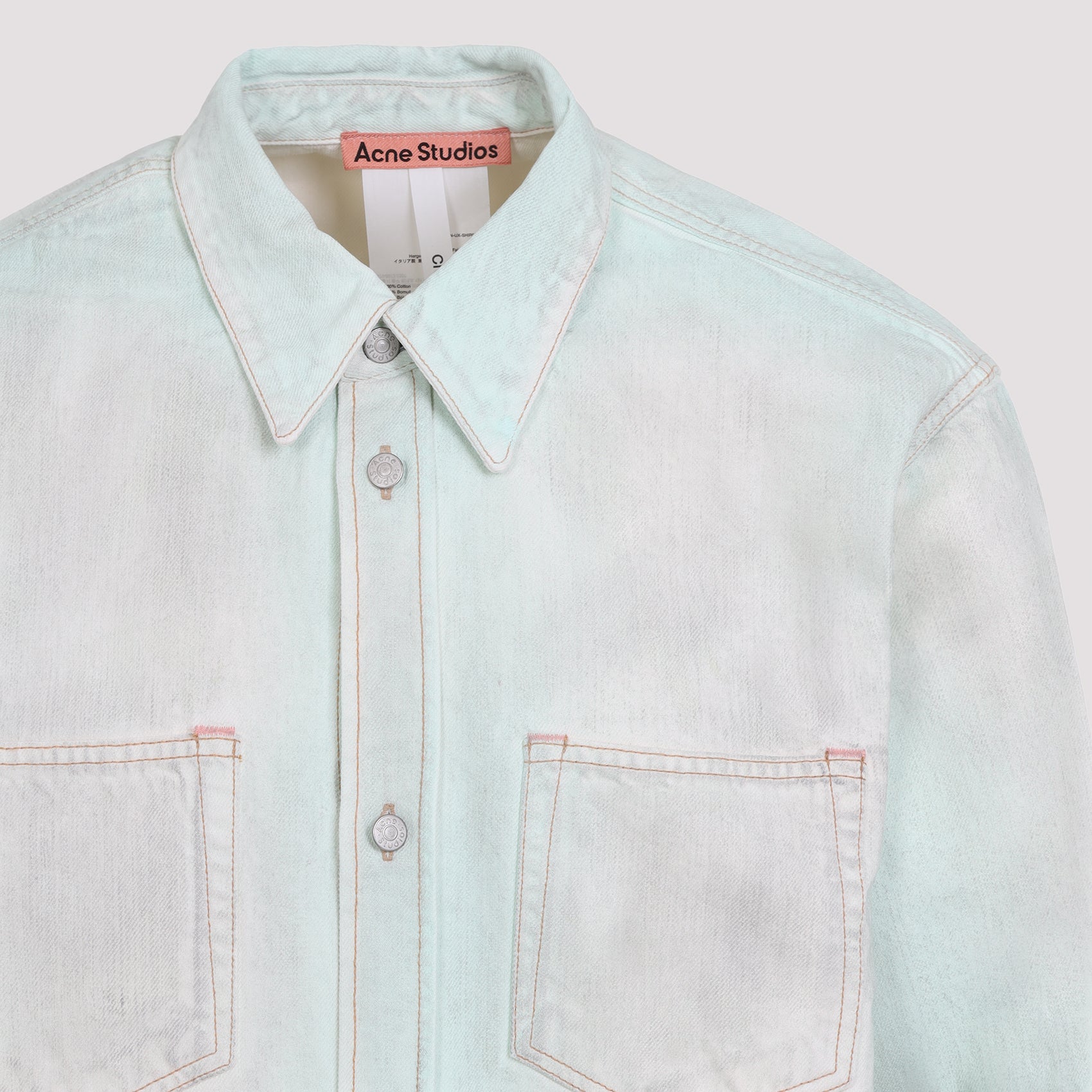 ACNE STUDIOS Men's Cotton Button-Up Shirt