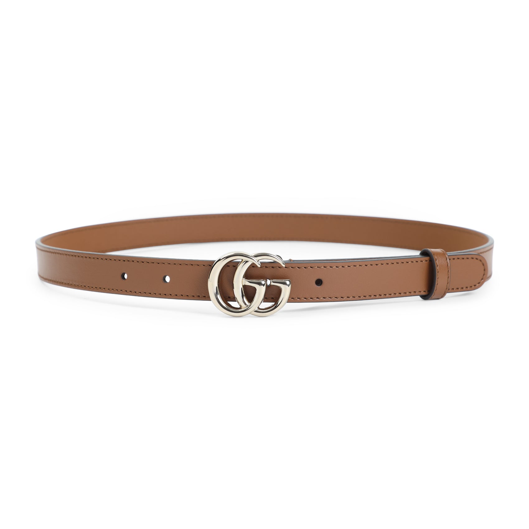 GUCCI Leather Belt 2 cm with GG Detail