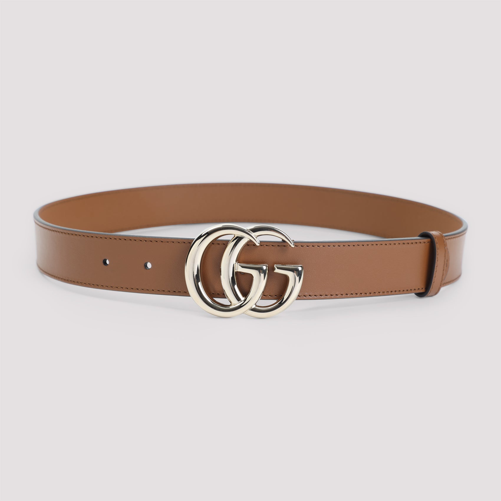 GUCCI Premium 3 CM GG Gold Leather Belt for Men