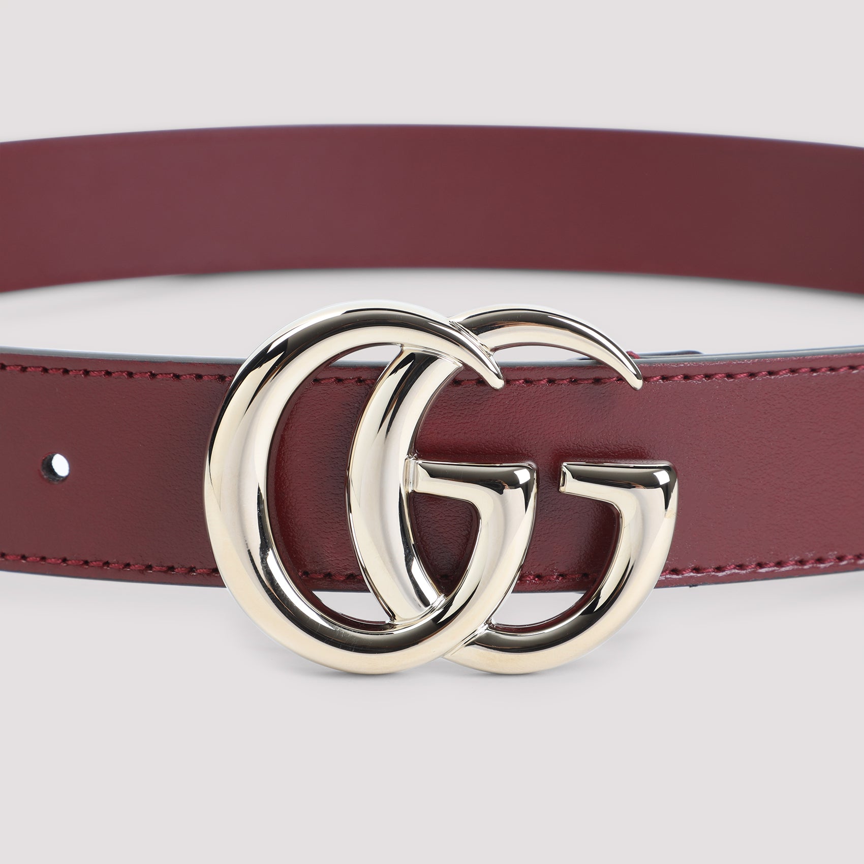 GUCCI Classic 3 CM GG Gold Leather Belt