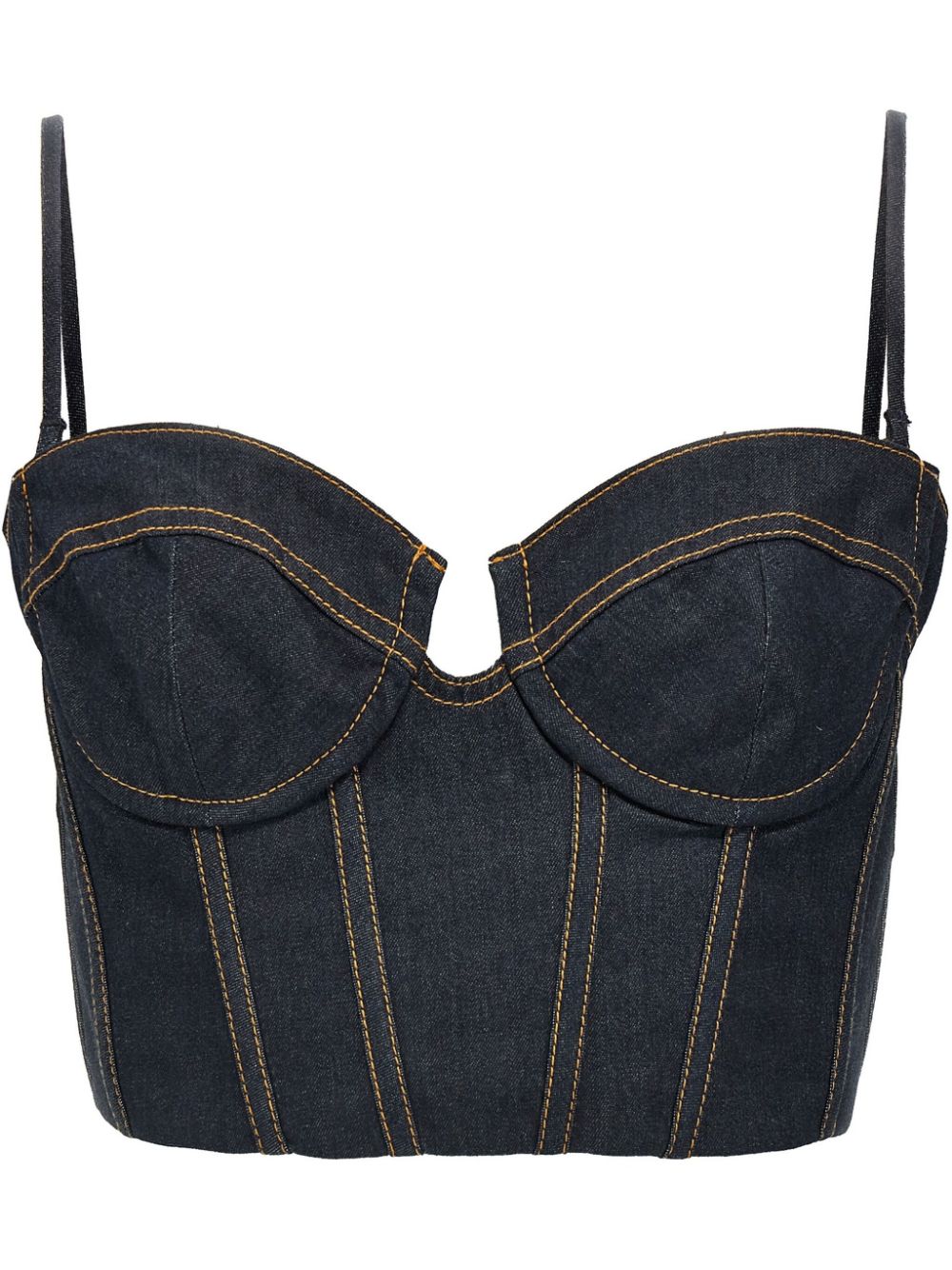ZIMMERMANN Mini Denim Corset Top