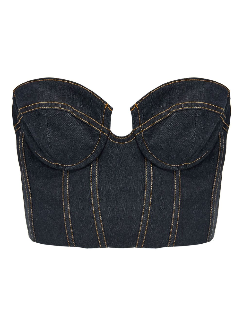 ZIMMERMANN Mini Denim Corset Top