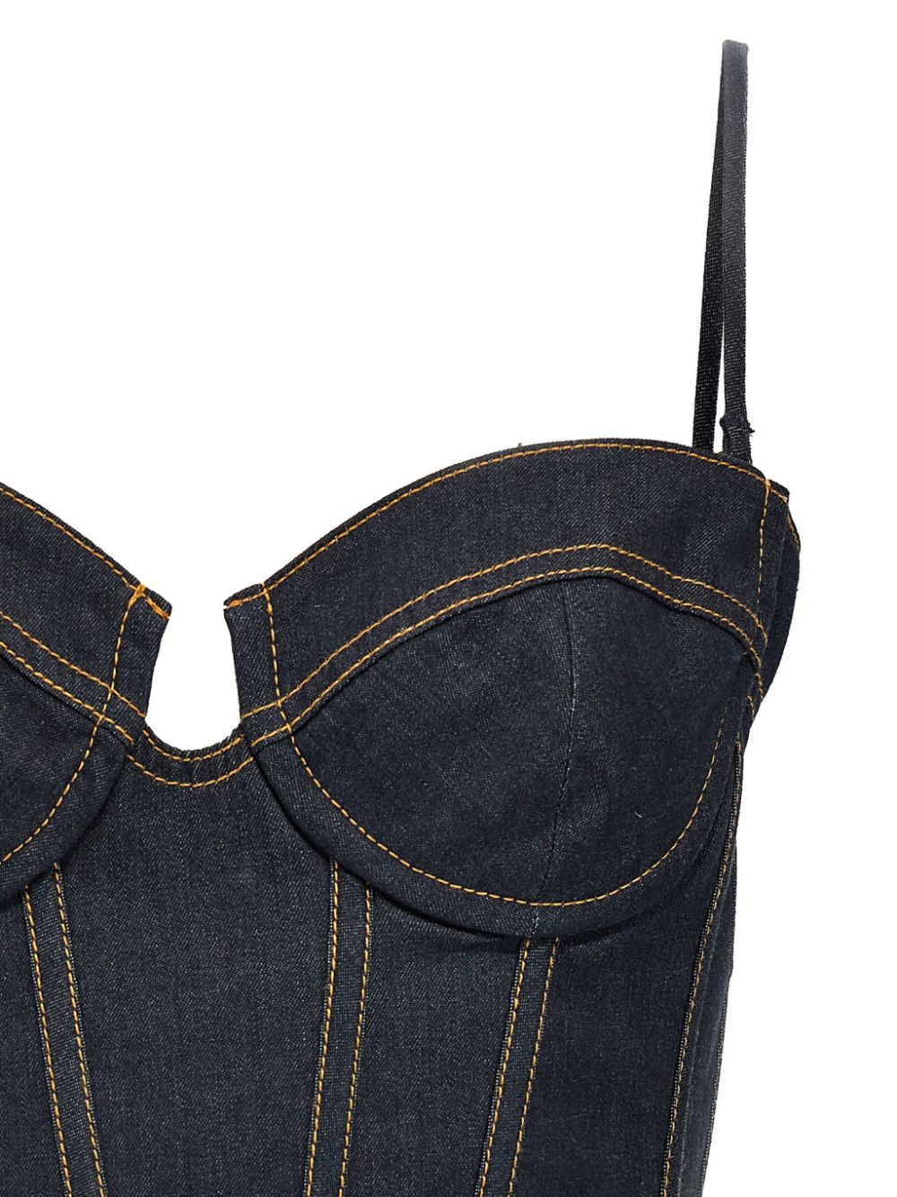 ZIMMERMANN Mini Denim Corset Top