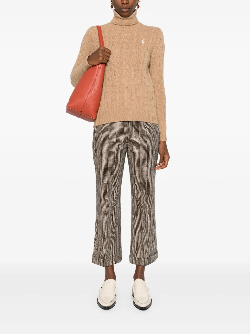 POLO RALPH LAUREN Women's Knit Sweater with Embroidered Polo Pony