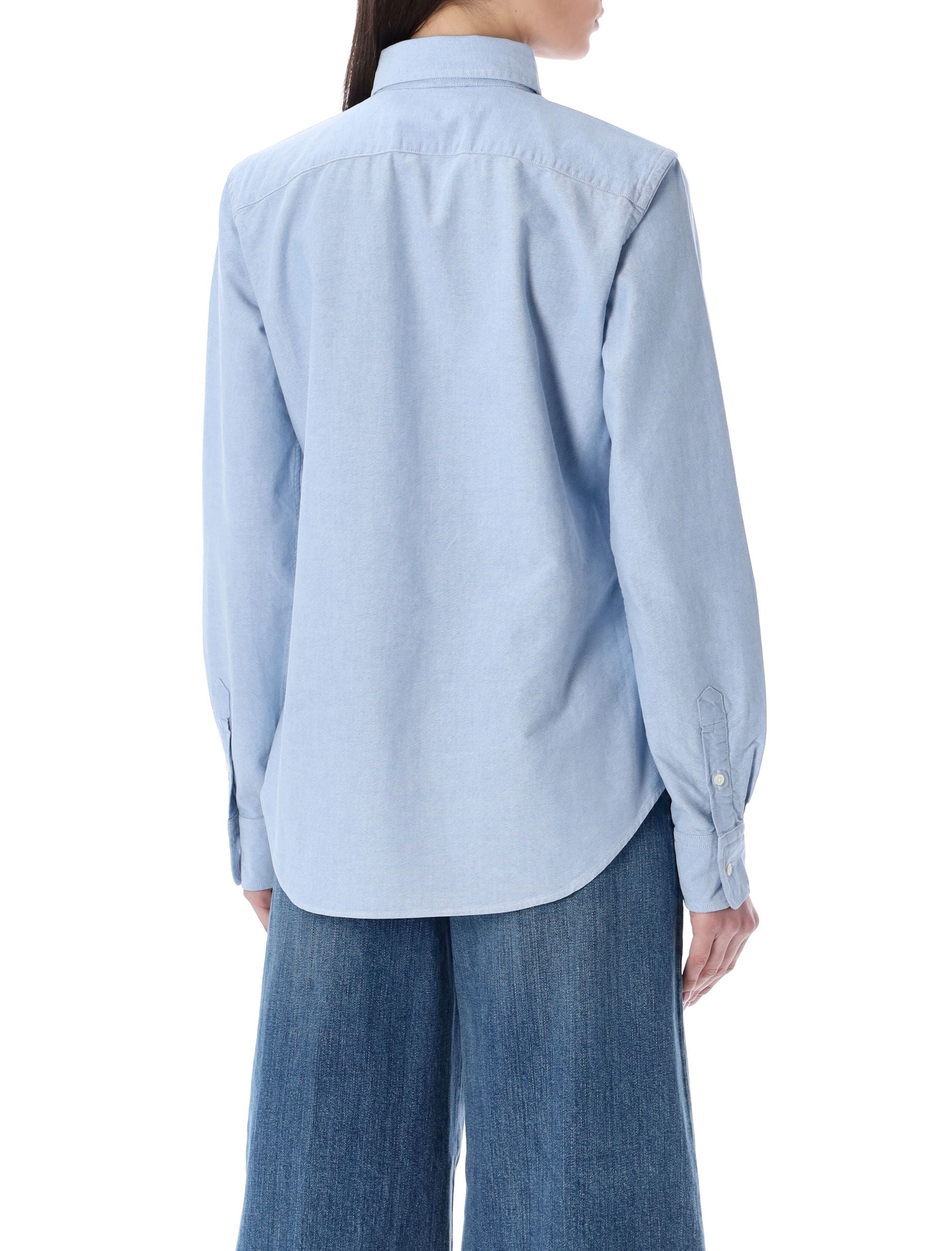 POLO RALPH LAUREN Embroidered Logo Cotton Shirt for Women