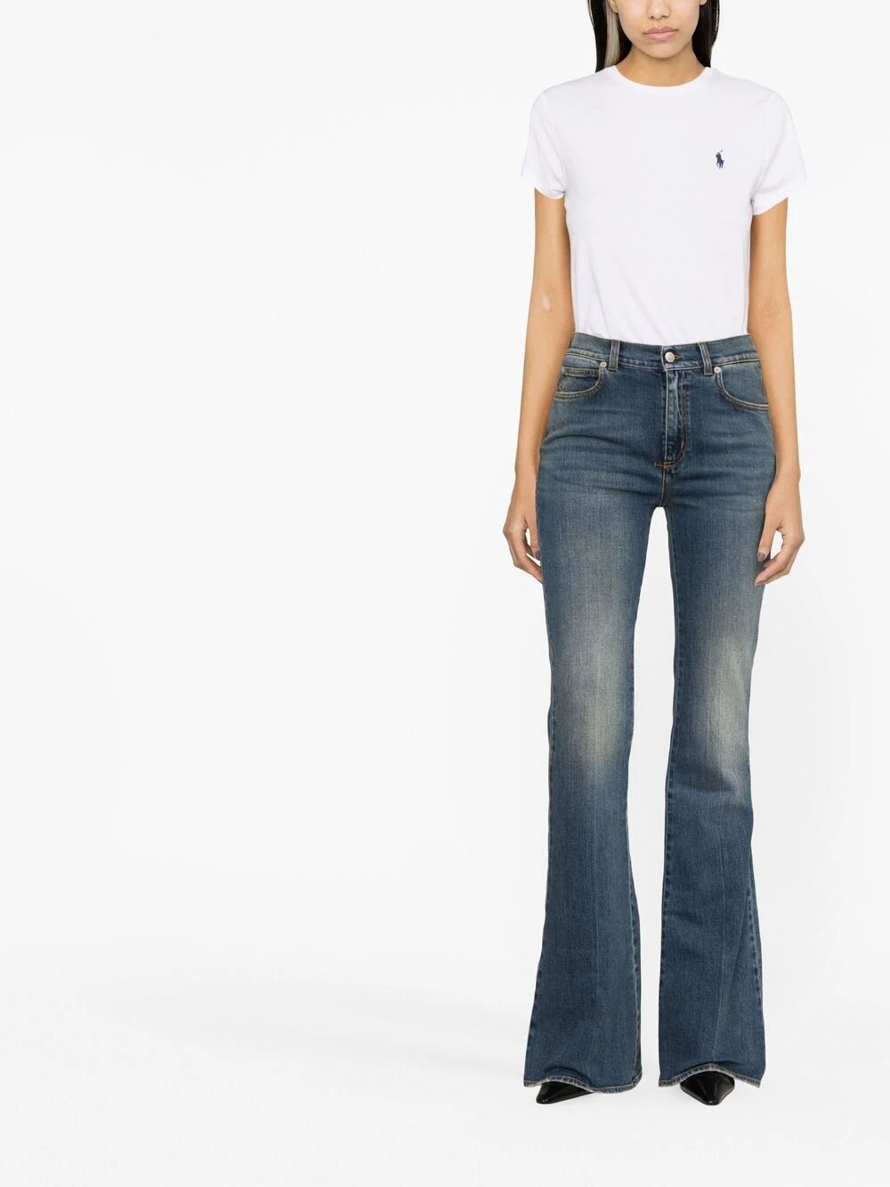 POLO RALPH LAUREN Women's Crew Neck T-Shirt with Iconic Horse