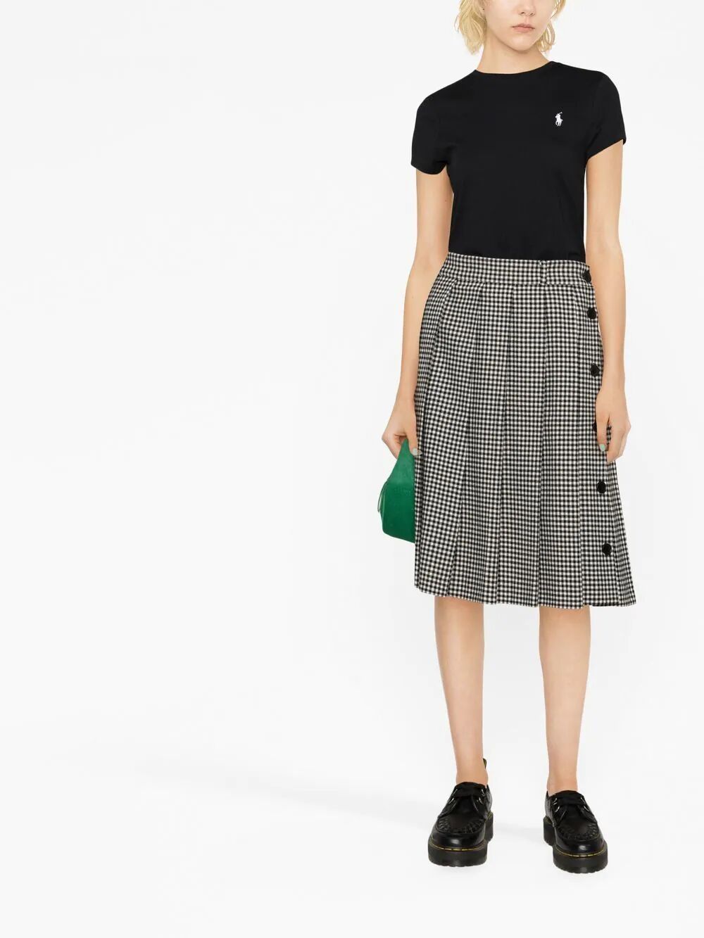 POLO RALPH LAUREN Crew Neck T-Shirt with Horse - Women's SS24