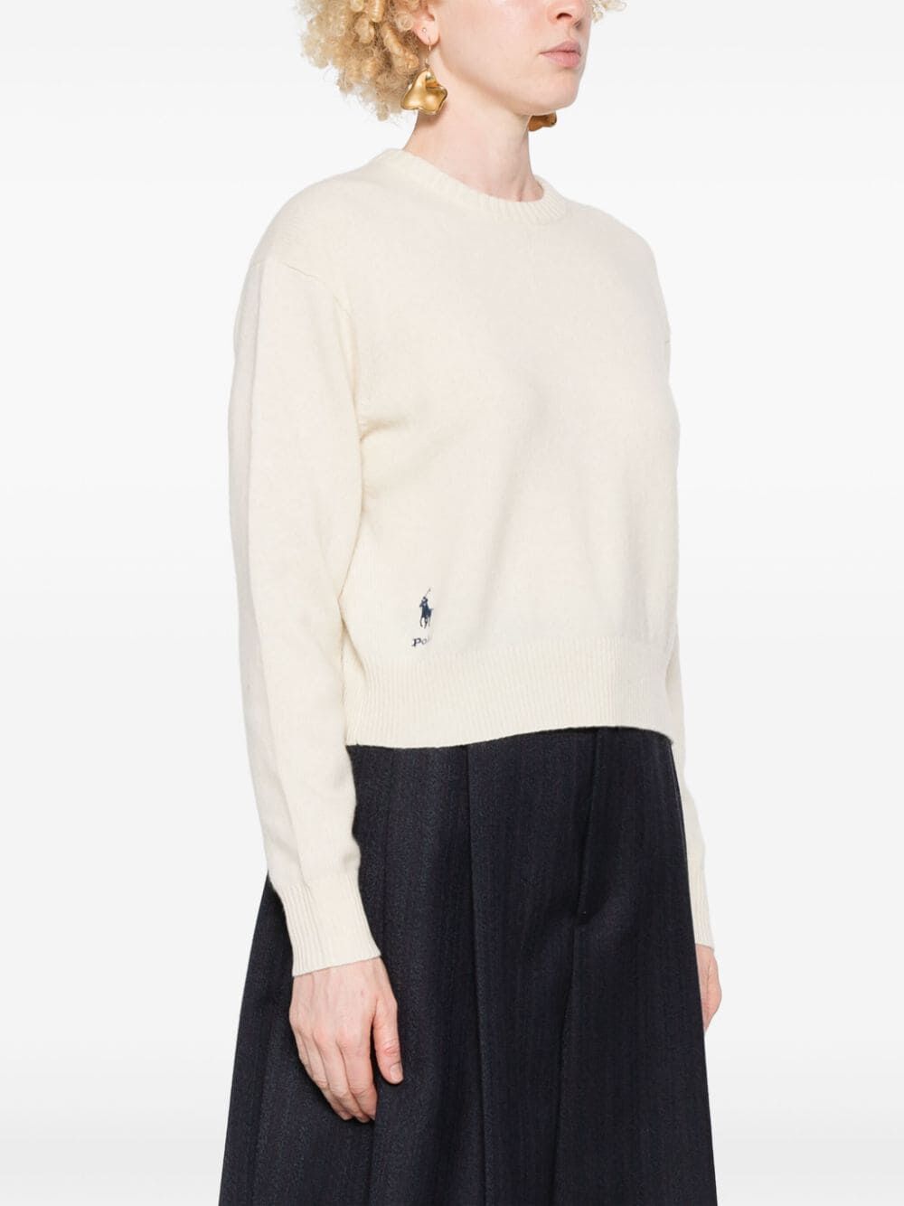 POLO RALPH LAUREN Drop Shoulder Sweater - Women’s Fashion